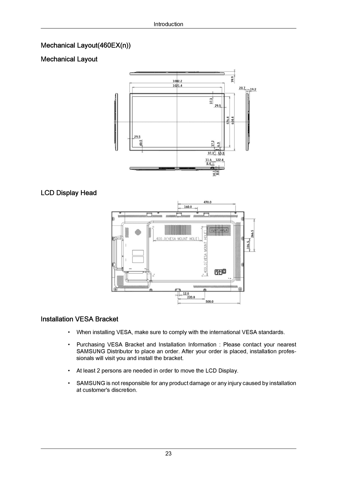 Samsung LH55LBTLBC/XY, LH40LBTLBC/EN, LH40LBPLBC/EN, LH55LBTLBC/EN, LH55LBPLBC/EN, LH46LBTLBC/EN, LH46LBPLBC/EN Introduction 