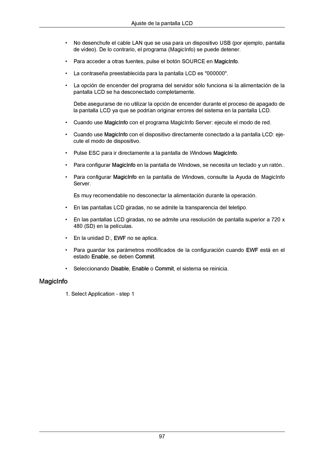 Samsung LH46LBPLBC/EN, LH40LBTLBC/EN, LH40LBPLBC/EN, LH55LBTLBC/EN, LH55LBPLBC/EN, LH46LBTLBC/EN, LH46LBTLBC/ZA manual MagicInfo 