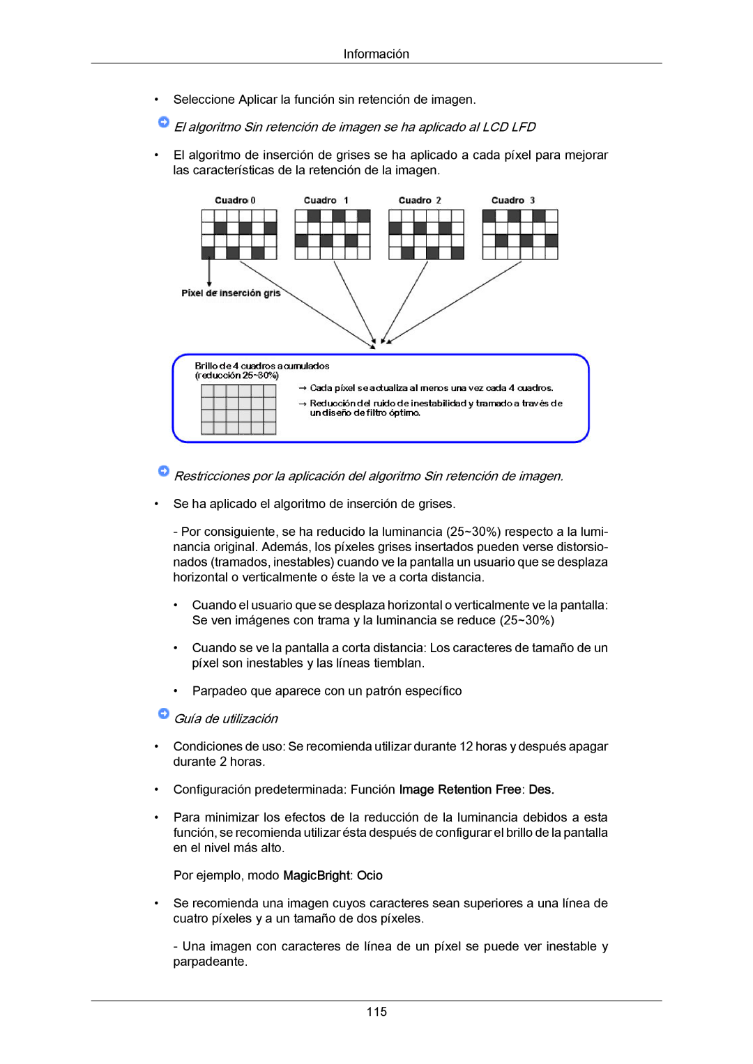 Samsung LH55LBTLBC/ZA, LH40LBTLBC/EN, LH40LBPLBC/EN, LH55LBTLBC/EN, LH55LBPLBC/EN, LH46LBTLBC/EN manual Guía de utilización 