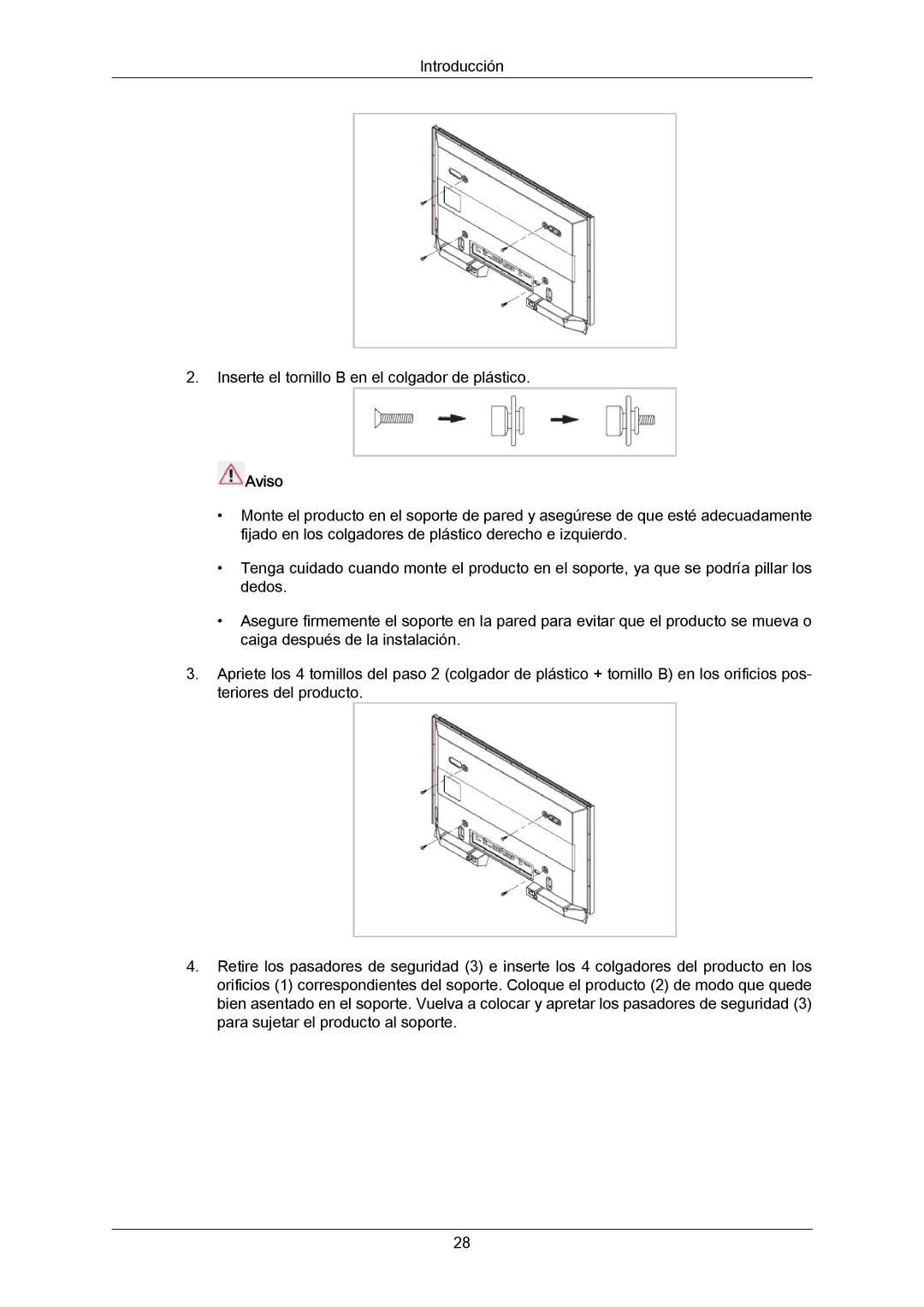 Samsung LH46LBPLBC/EN, LH40LBTLBC/EN, LH40LBPLBC/EN, LH55LBTLBC/EN, LH55LBPLBC/EN, LH46LBTLBC/EN, LH46LBTLBC/ZA manual Aviso 