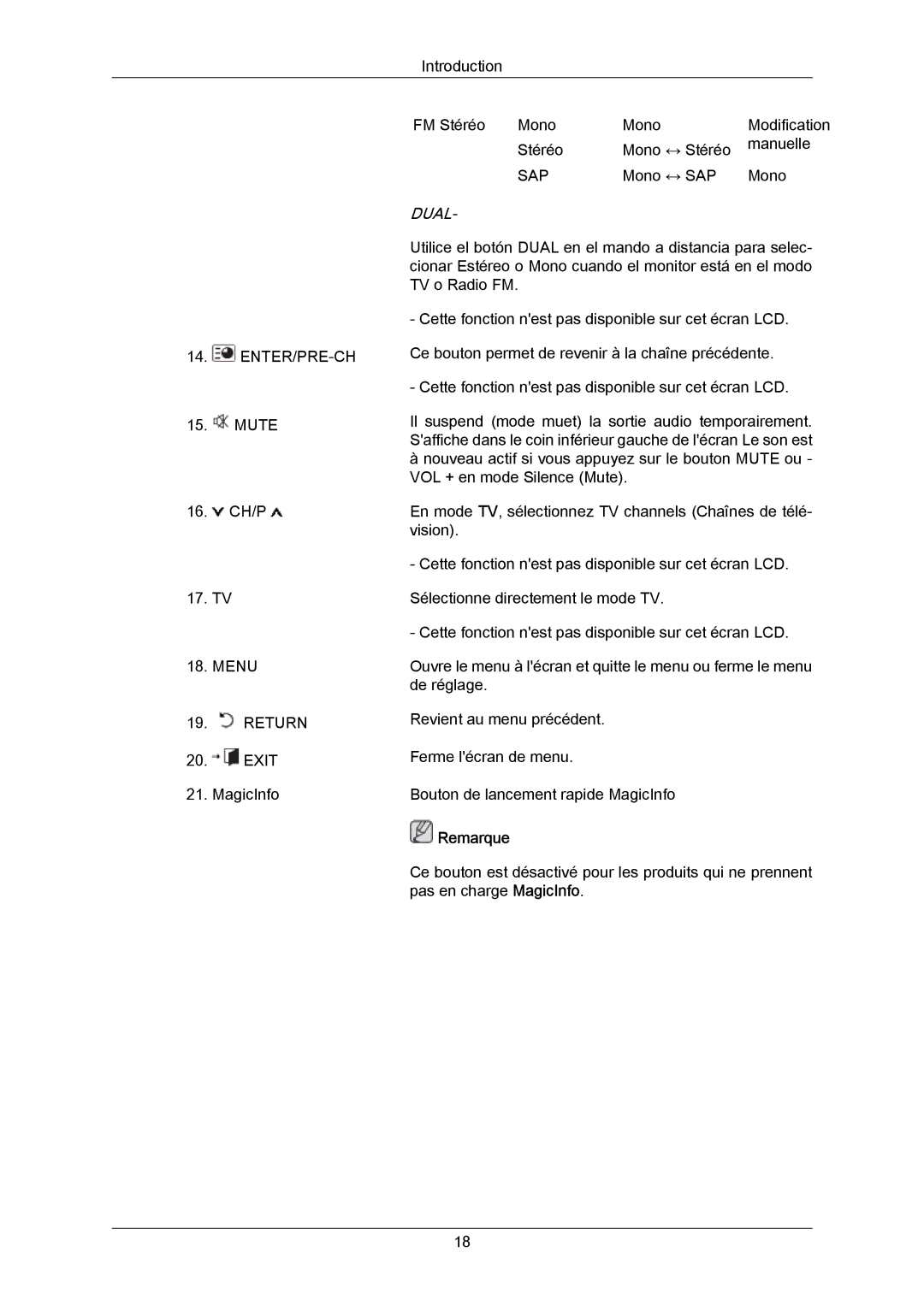 Samsung LH40LBPLBC/EN, LH40LBTLBC/EN, LH55LBTLBC/EN, LH55LBPLBC/EN, LH46LBTLBC/EN, LH46LBPLBC/EN manual Dual 