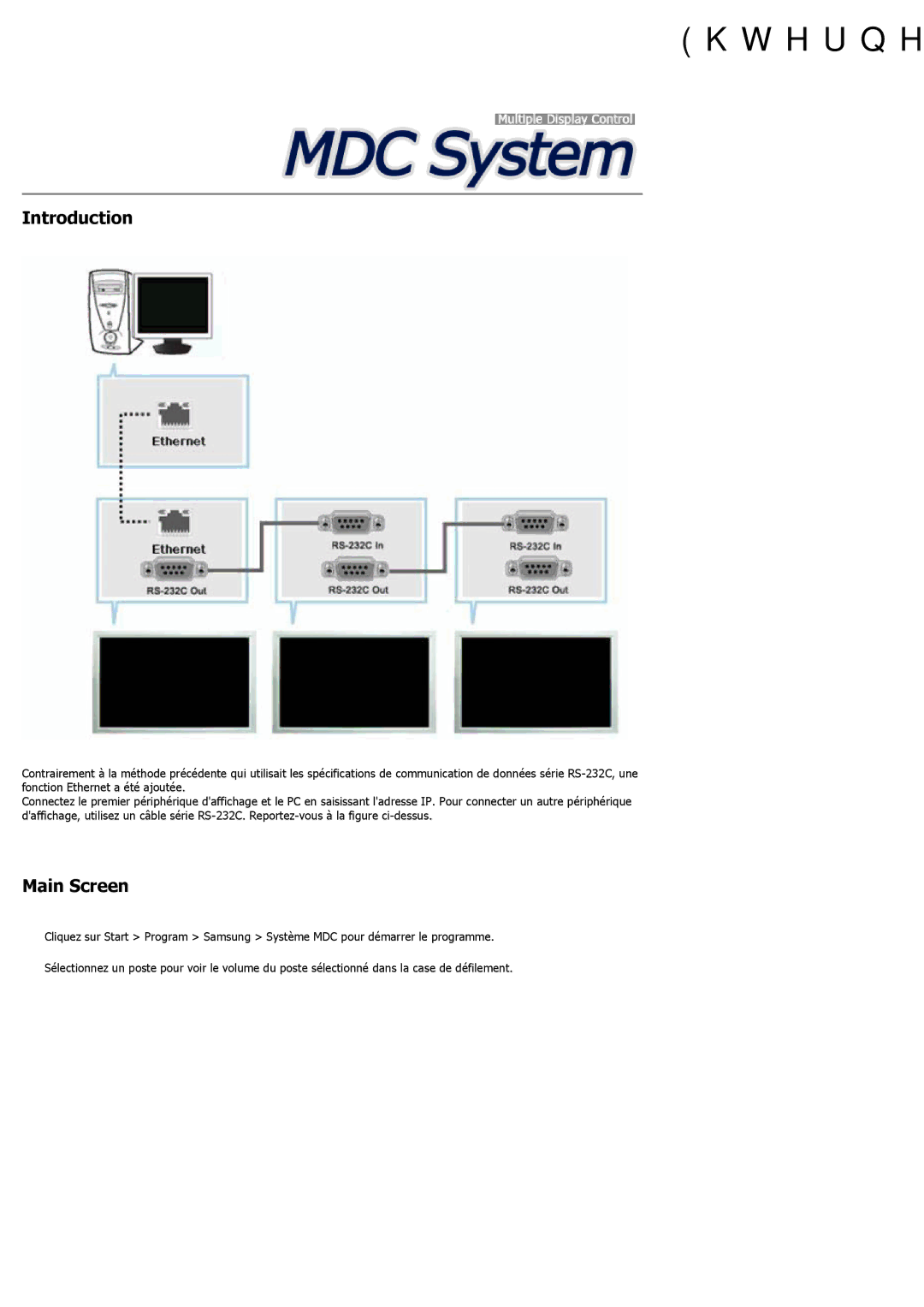 Samsung LH46LBTLBC/EN, LH40LBTLBC/EN, LH40LBPLBC/EN, LH55LBTLBC/EN, LH55LBPLBC/EN, LH46LBPLBC/EN manual Ehternet MDC 