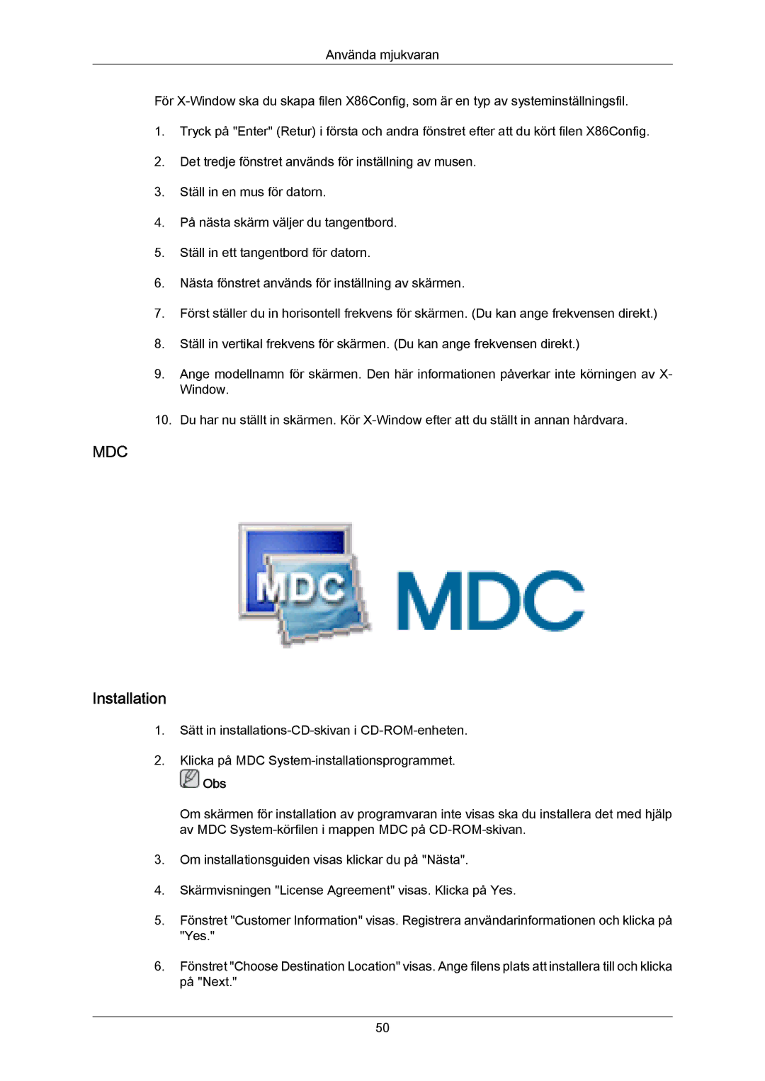 Samsung LH55LBPLBC/EN, LH40LBTLBC/EN, LH40LBPLBC/EN, LH55LBTLBC/EN, LH46LBTLBC/EN, LH46LBPLBC/EN manual Mdc 