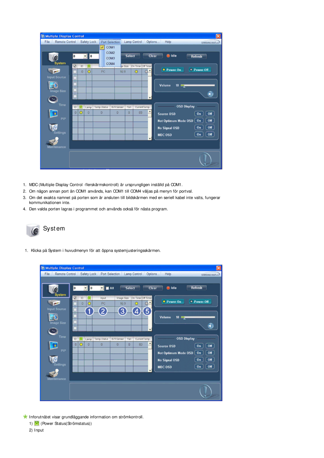 Samsung LH40LBPLBC/EN, LH40LBTLBC/EN, LH55LBTLBC/EN, LH55LBPLBC/EN, LH46LBTLBC/EN, LH46LBPLBC/EN manual System 