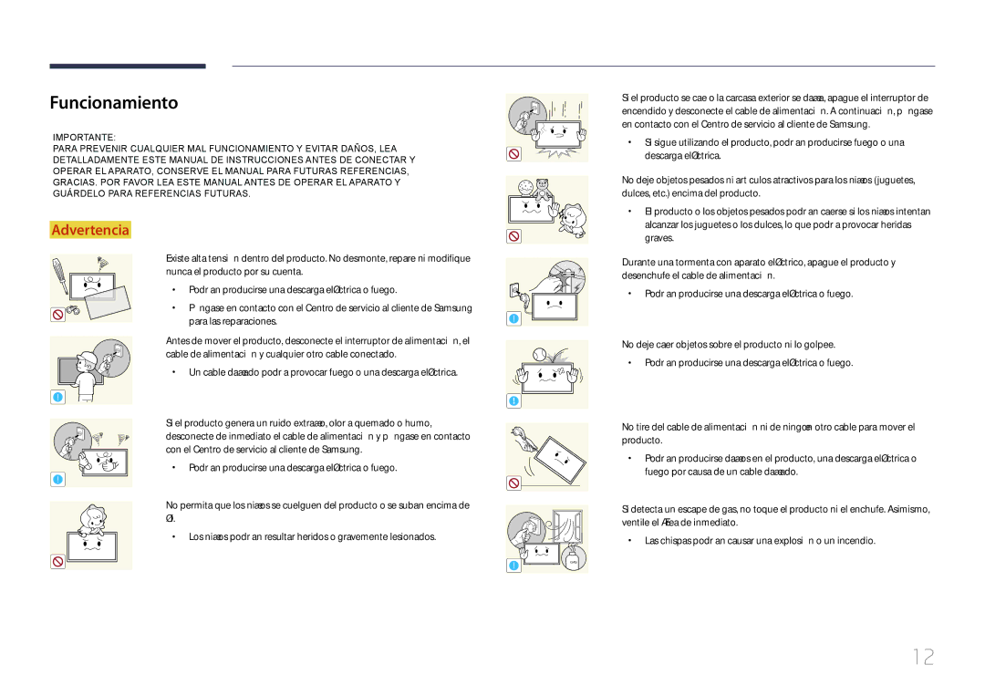 Samsung LH40MDCPLGC/EN, LH55MDCPLGC/EN, LH32MDCPLGC/EN, LH46MDCPLGC/EN manual Funcionamiento 