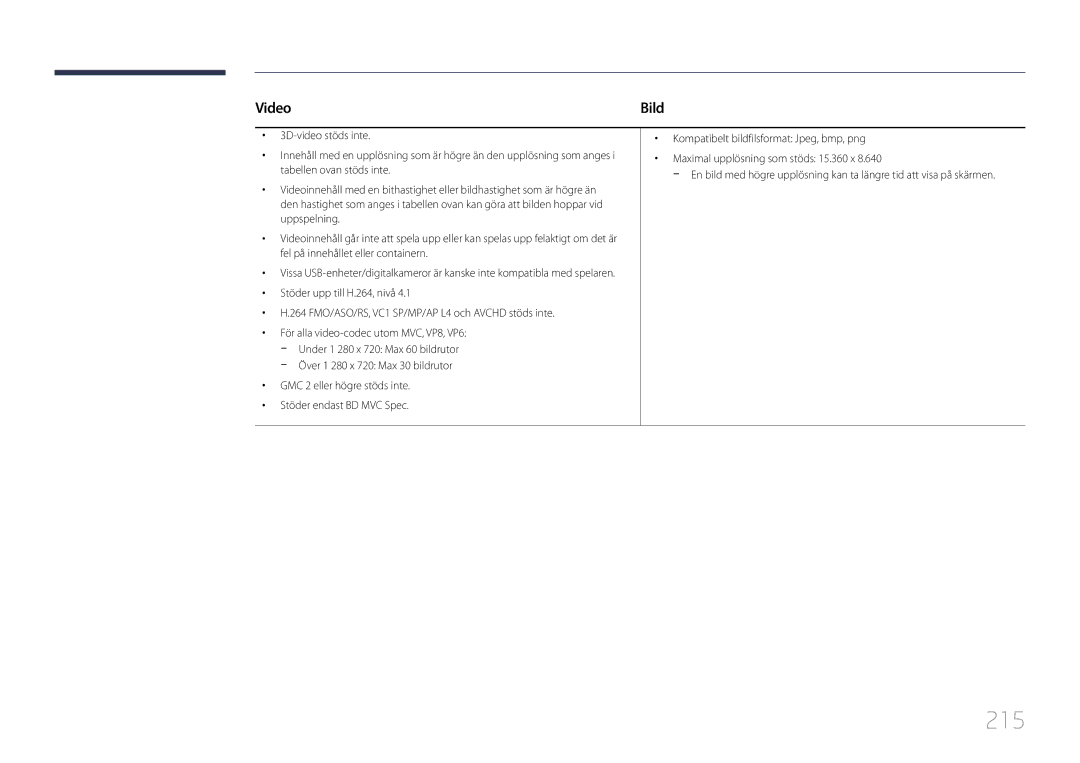 Samsung LH46MDCPLGC/EN, LH40MDCPLGC/EN, LH55MDCPLGC/EN, LH32MDCPLGC/EN manual 215, Video 