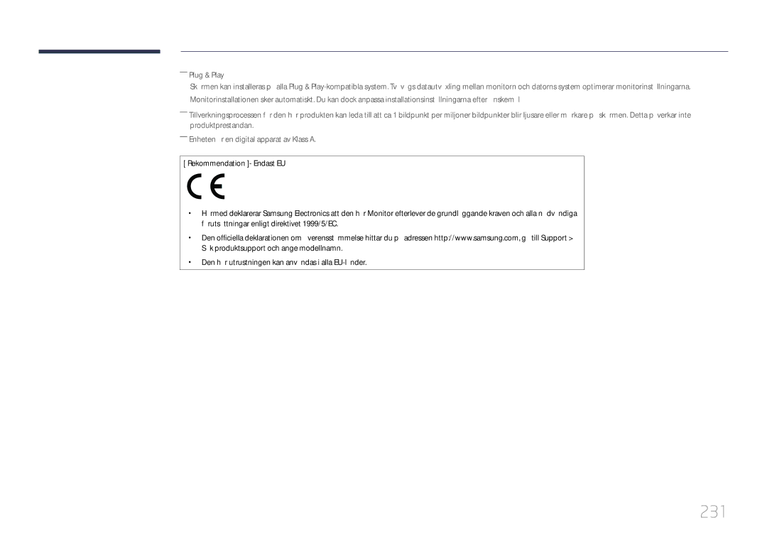 Samsung LH46MDCPLGC/EN, LH40MDCPLGC/EN, LH55MDCPLGC/EN, LH32MDCPLGC/EN manual 231 