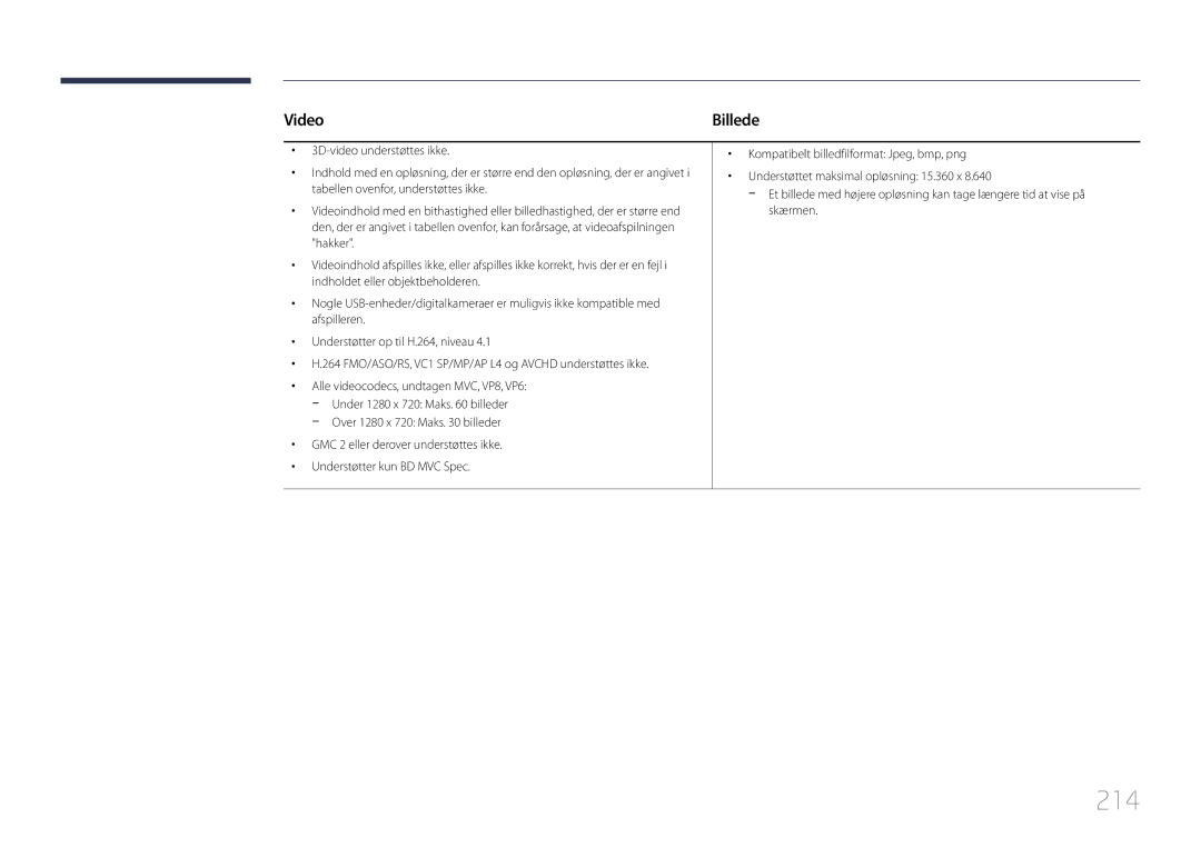 Samsung LH32MDCPLGC/EN, LH40MDCPLGC/EN, LH55MDCPLGC/EN, LH46MDCPLGC/EN manual 214, Video 