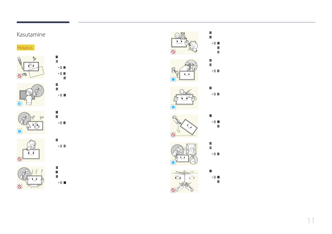 Samsung LH46MDCPLGC/EN, LH40MDCPLGC/EN, LH55MDCPLGC/EN, LH32MDCPLGC/EN manual Kasutamine 