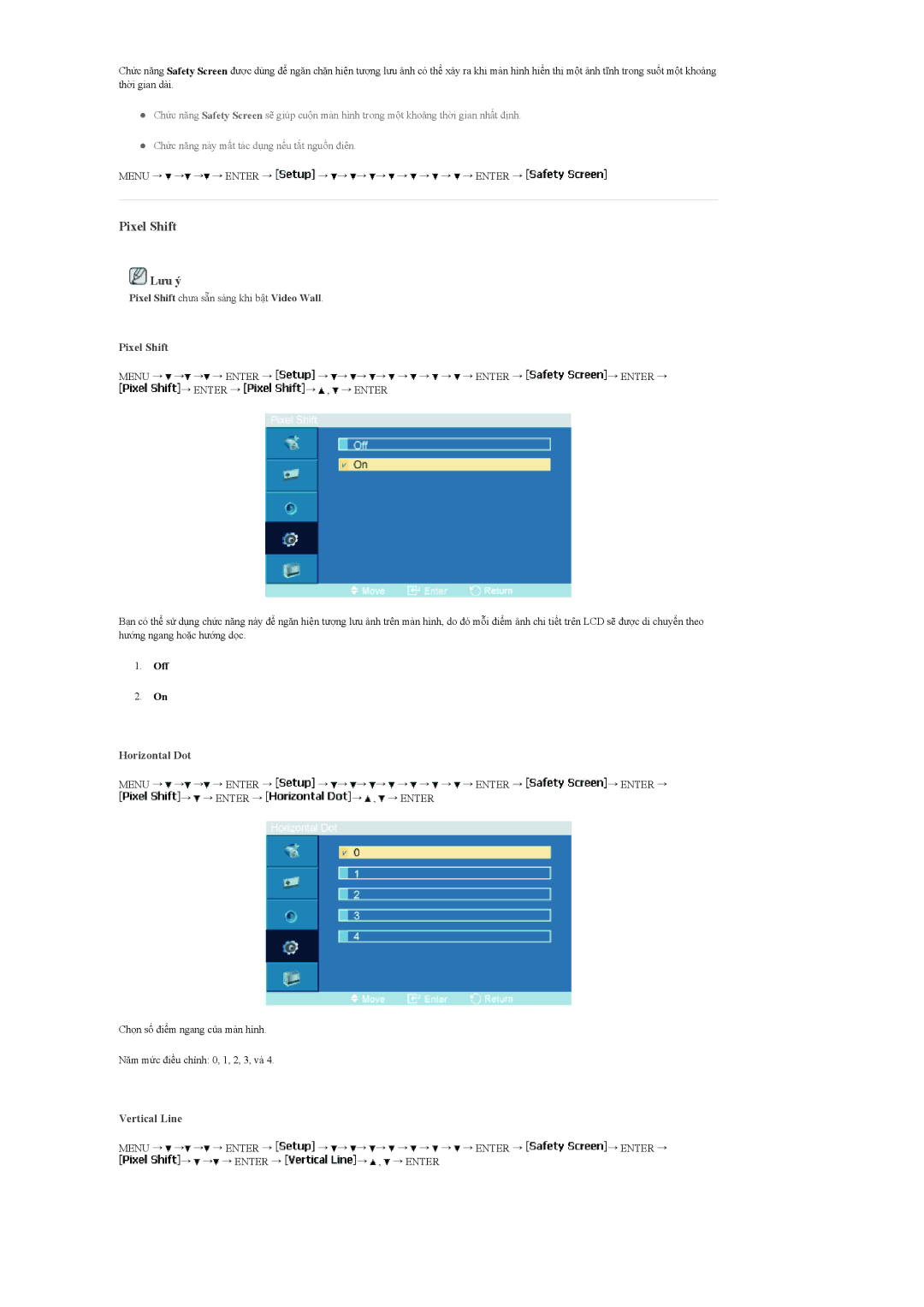 Samsung LH40MGPLBC/XV, LH40MGTLBC/XV, LH46MGPLBC/XV, LH46MGTLBC/XV manual Pixel Shift 