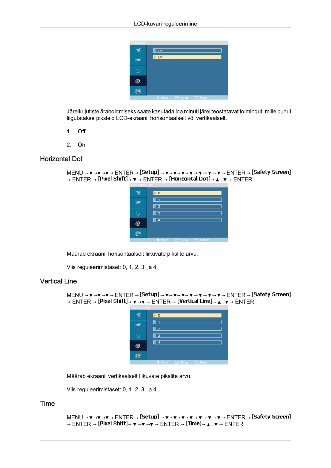 Samsung LH40MGQLBC/EN manual Horizontal Dot, Vertical Line 