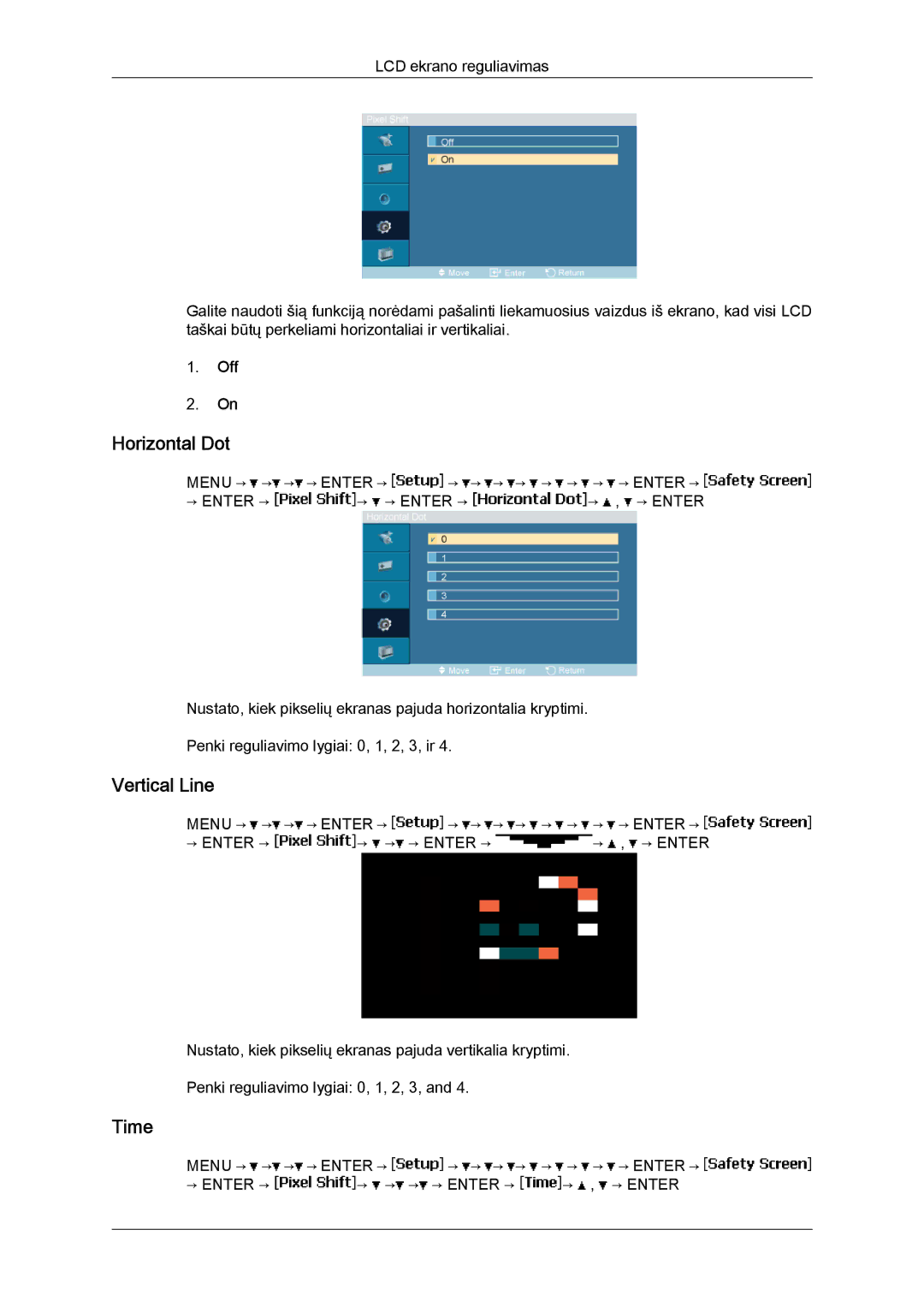 Samsung LH40MGQLBC/EN manual Horizontal Dot, Vertical Line 