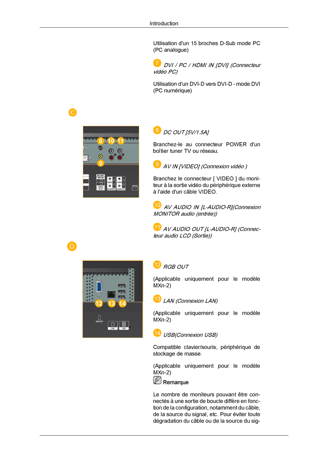 Samsung LH40MGULBC/EN, LH46MGQPBC/EN, LH40MGQLBC/EN, LH46MGQLBC/EN, LH40MGQPBC/EN, LH46MGULBC/EN manual Rgb Out 