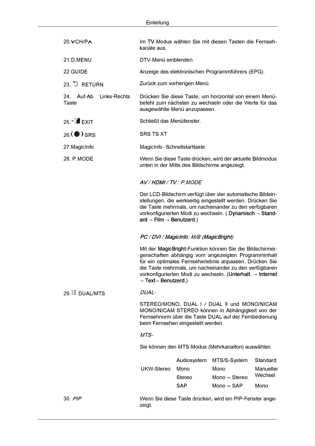 Samsung LH40MGUMBC/EN, LH46MGUMBC/EN, LH40MGULBC/EN, LH40MGQLBC/EN, LH46MGQLBC/EN, LH46MGULBC/EN Srs Ts Xt, → Text→ Benutzerd 