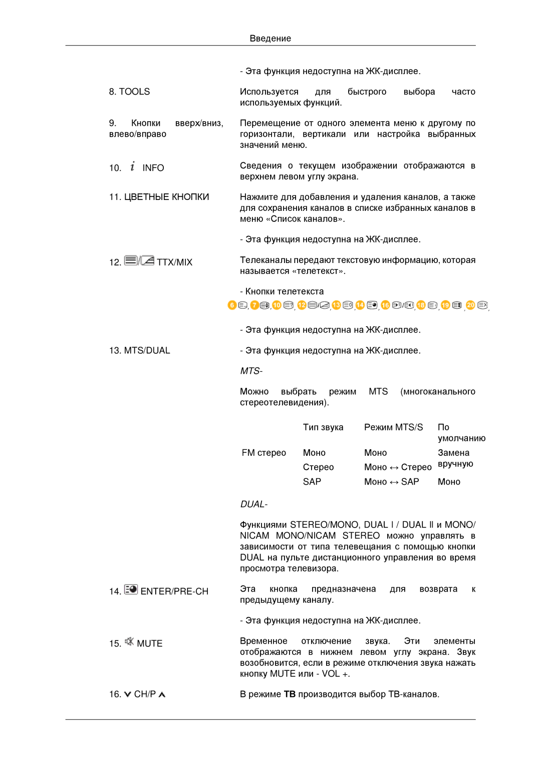 Samsung LH40MRTLBC/EN, LH40MRPLBF/EN, LH46MRTLBC/EN, LH46MSTLBB/EN manual Mts 