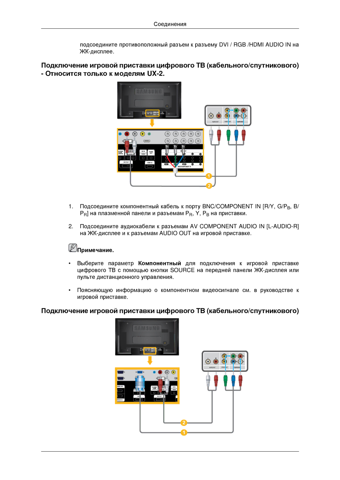 Samsung LH46MRTLBC/EN, LH40MRTLBC/EN, LH40MRPLBF/EN, LH46MSTLBB/EN manual Примечание 