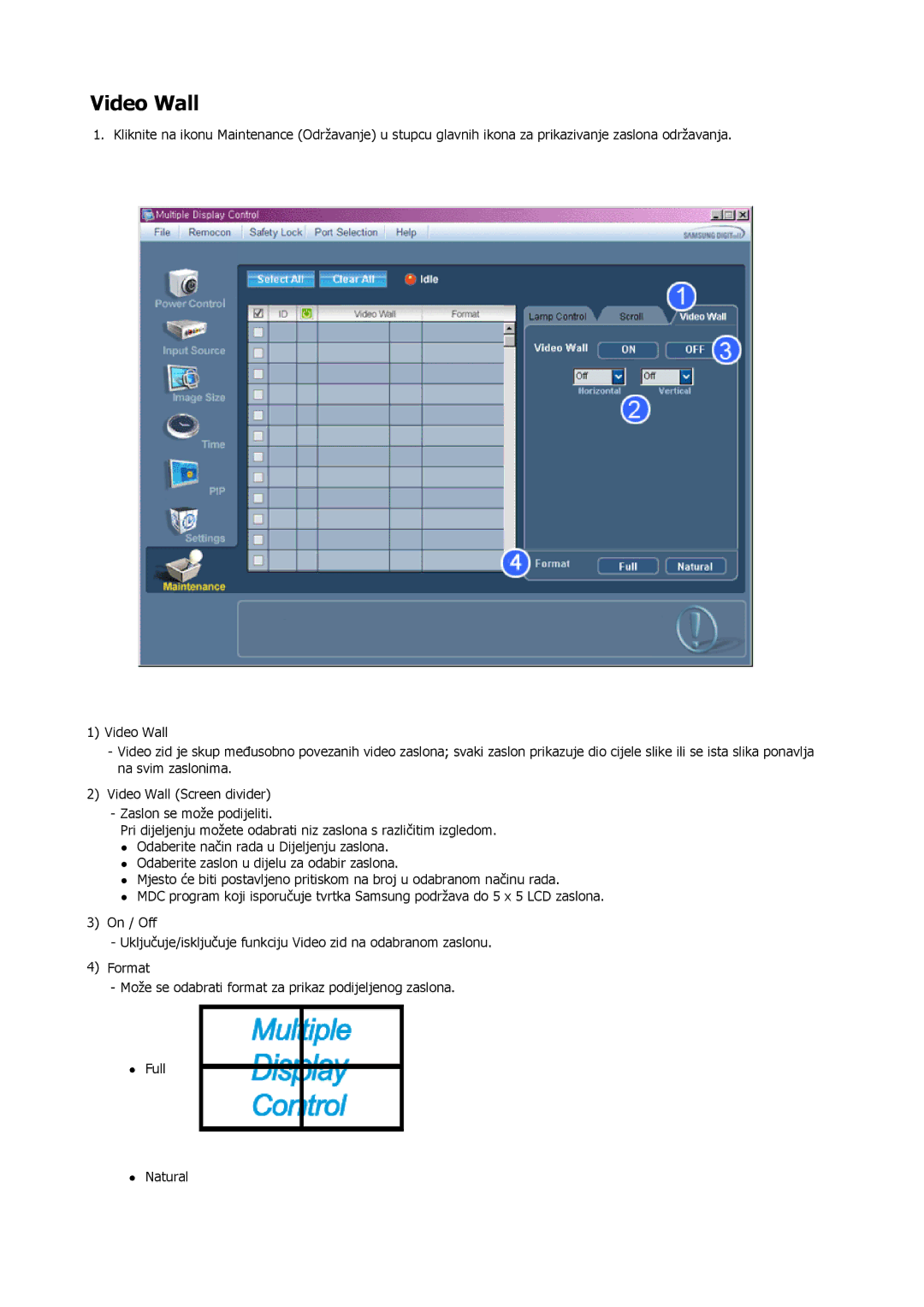 Samsung LH40MRTLBC/EN, LH40MRTLBN/EN manual Video Wall 