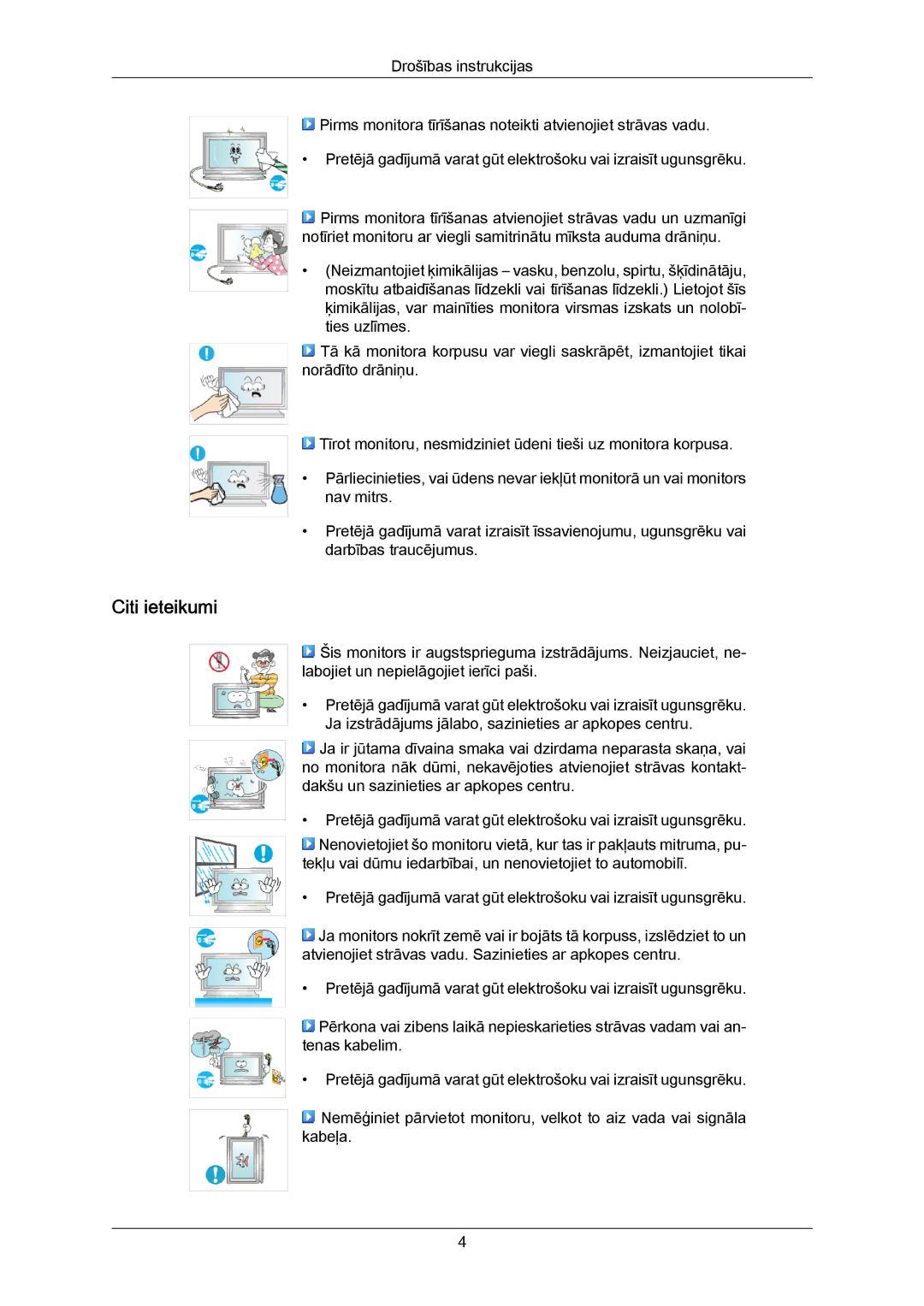 Samsung LH40MRTLBC/EN manual Citi ieteikumi 