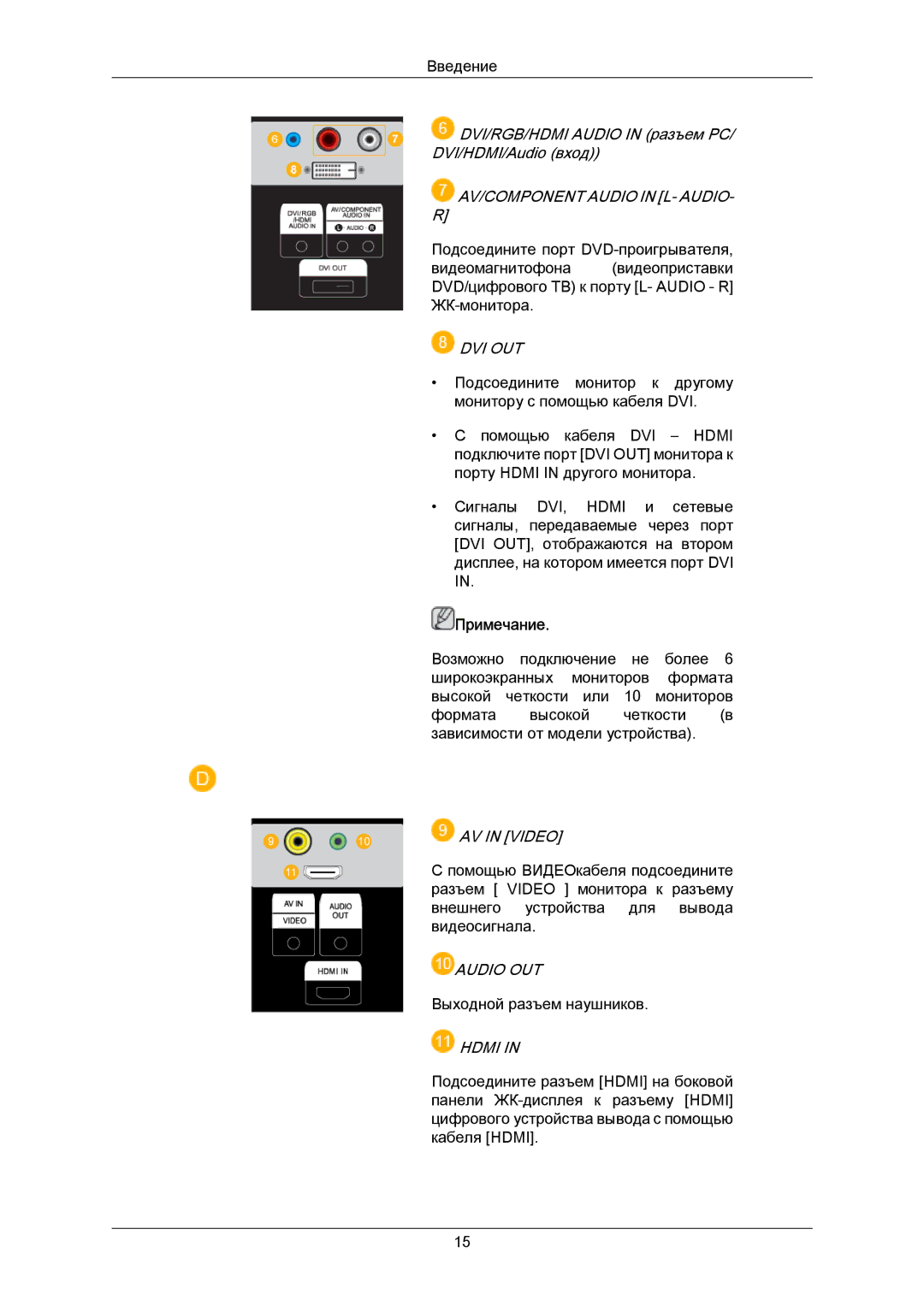 Samsung LH40MRTLBC/EN manual Audio OUT 