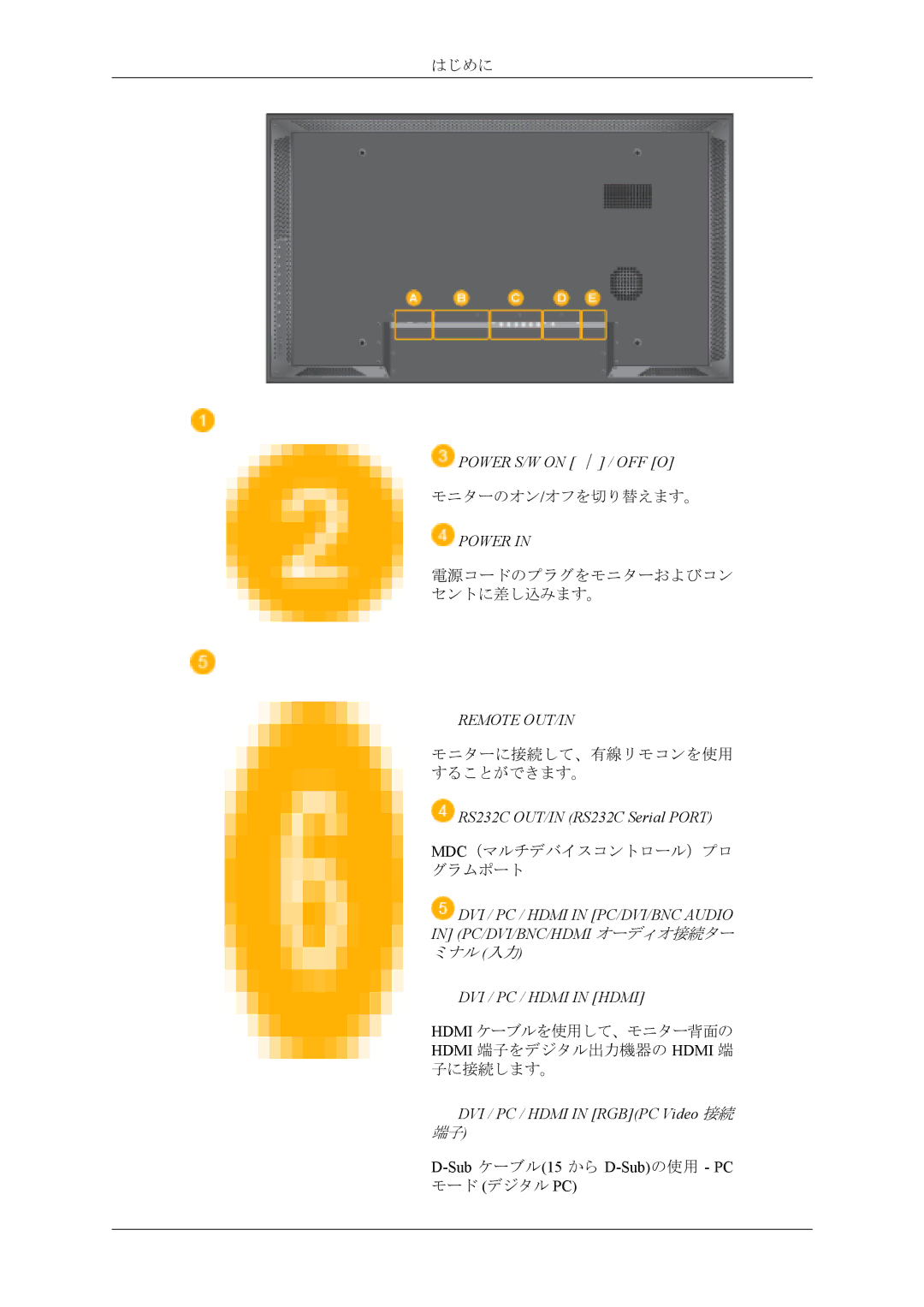 Samsung LH40MSPLBM/XJ, LH40MSTLBM/ZA manual Power 