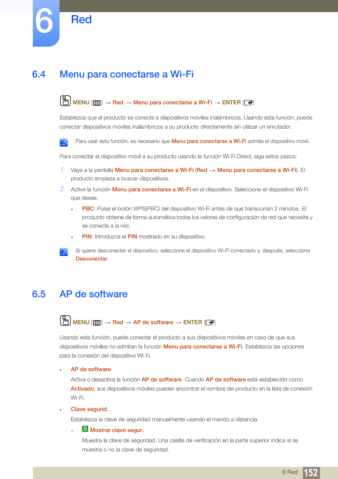 Samsung LH46PECPLBC/EN, LH40PECPLBC/EN, LH55PECPLBC/EN, LH46DECPLBC/EN manual Menu para conectarse a Wi-Fi, AP de software 