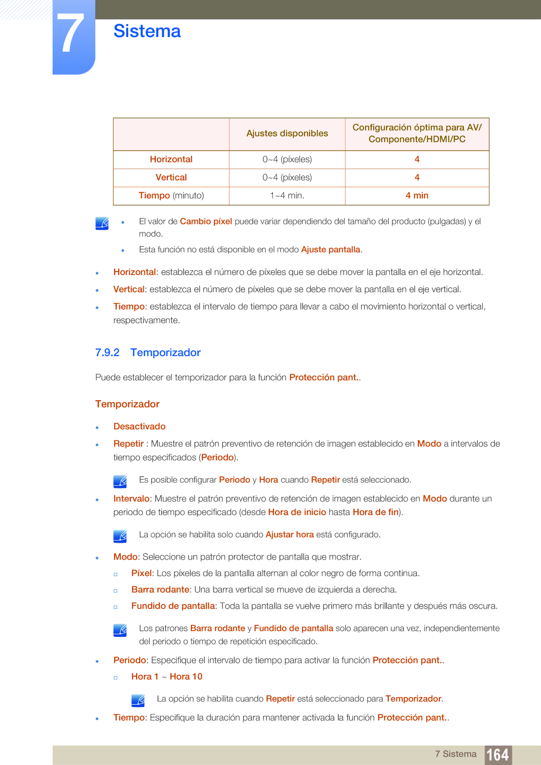 Samsung LH40DECPLBC/EN, LH40PECPLBC/EN, LH55PECPLBC/EN, LH46PECPLBC/EN, LH46DECPLBC/EN manual Temporizador 