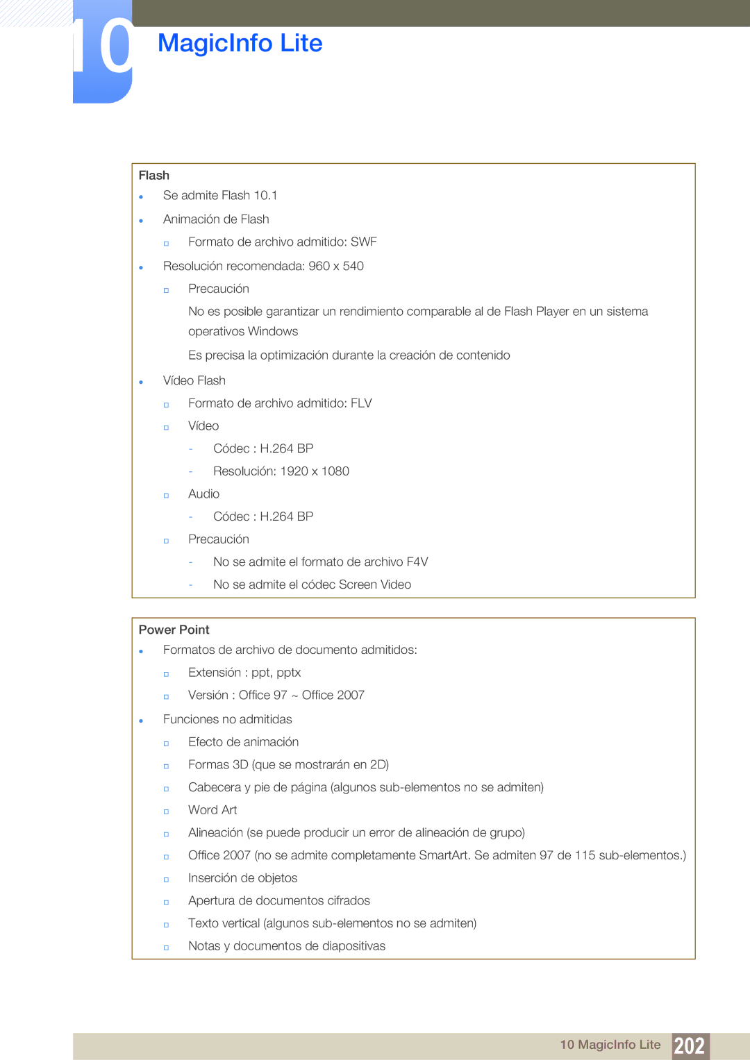 Samsung LH46PECPLBC/EN, LH40PECPLBC/EN, LH55PECPLBC/EN, LH46DECPLBC/EN, LH40DECPLBC/EN manual MagicInfo Lite 