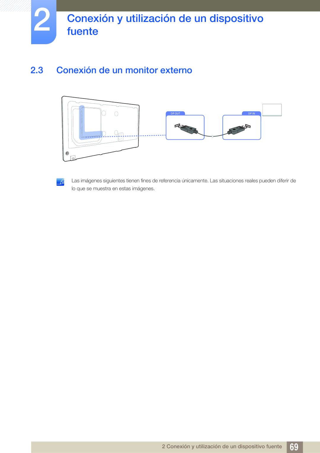 Samsung LH40DECPLBC/EN, LH40PECPLBC/EN, LH55PECPLBC/EN, LH46PECPLBC/EN, LH46DECPLBC/EN manual Conexión de un monitor externo 