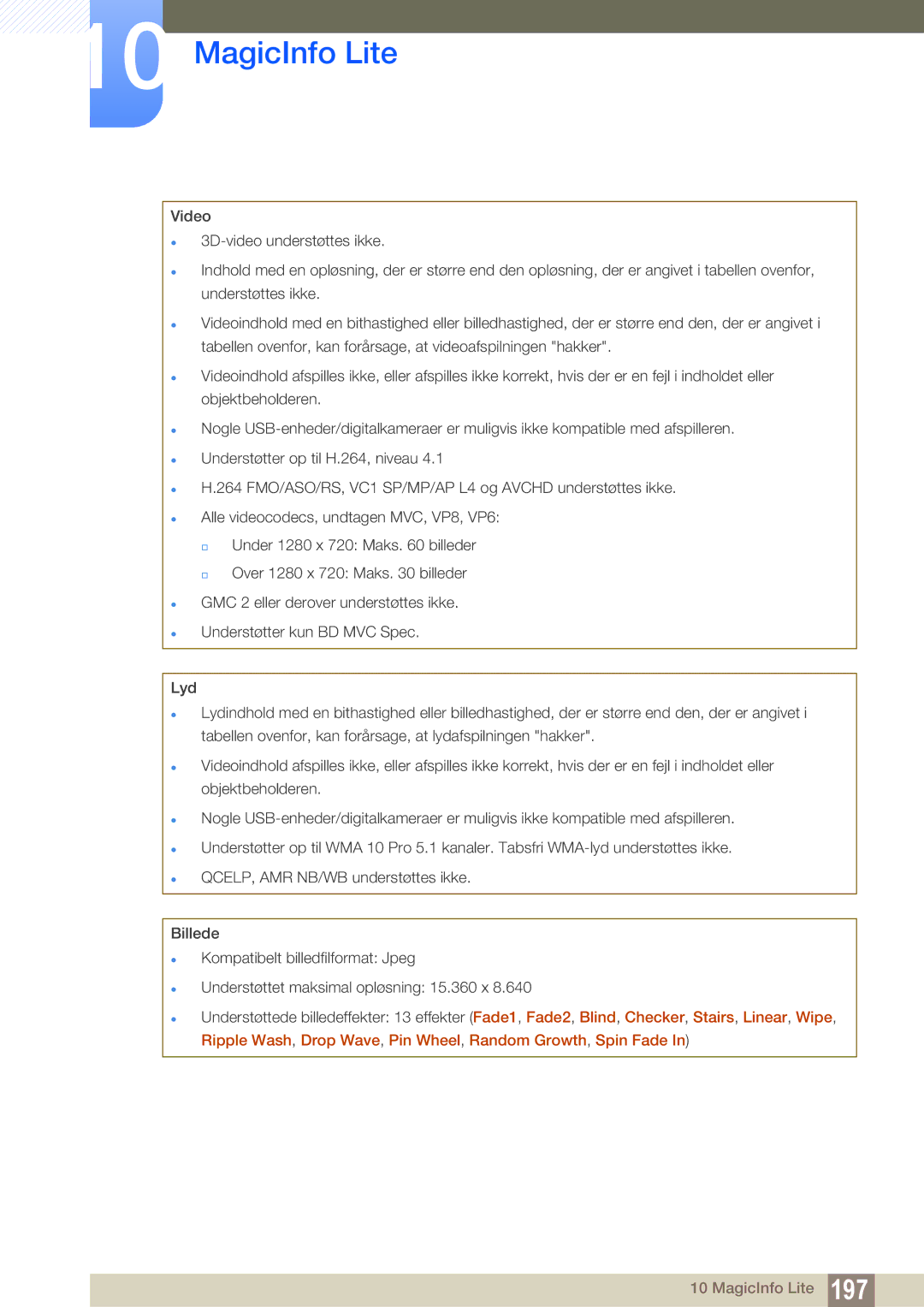 Samsung LH46PECPLBC/EN, LH40PECPLBC/EN, LH55PECPLBC/EN, LH46DECPLBC/EN, LH40DECPLBC/EN manual MagicInfo Lite 