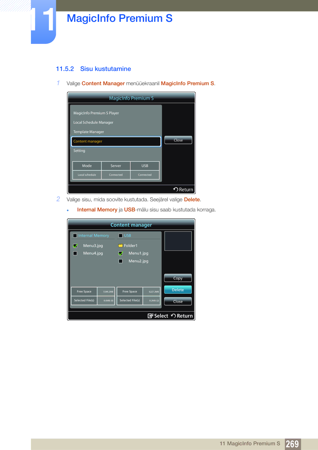 Samsung LH40DECPLBC/EN, LH40PECPLBC/EN, LH55PECPLBC/EN, LH46PECPLBC/EN, LH46DECPLBC/EN manual Menu1.jpg 