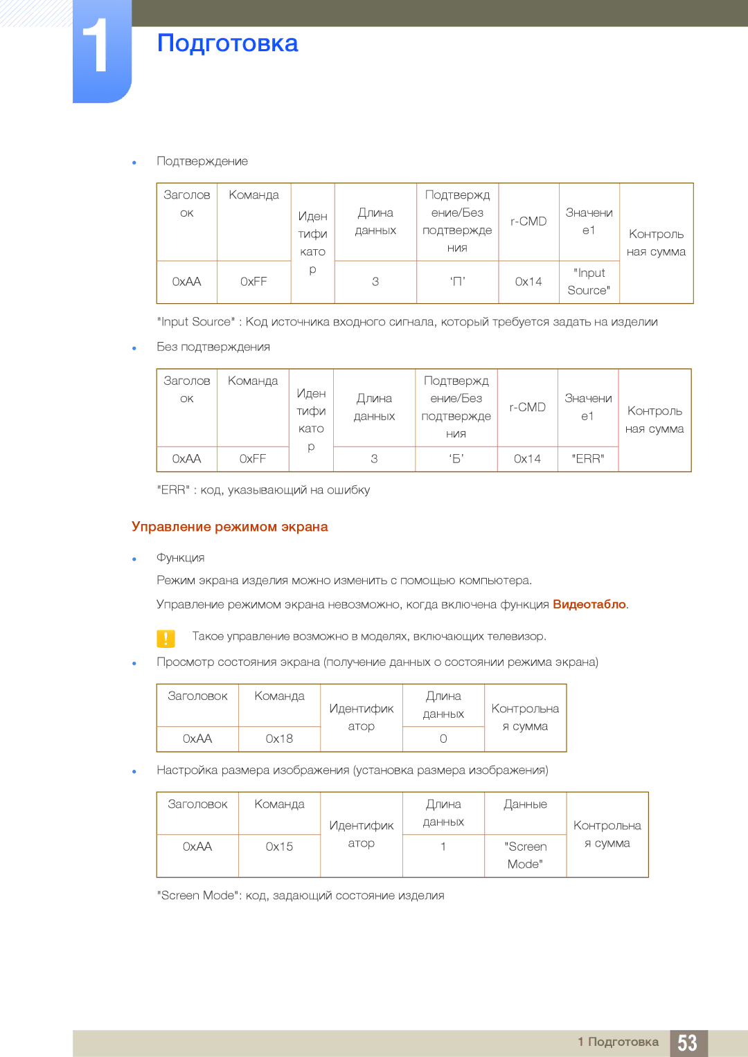 Samsung LH46DECPLBC/EN, LH40PECPLBC/EN, LH55PECPLBC/EN, LH46PECPLBC/EN, LH40DECPLBC/EN manual Управление режимом экрана 