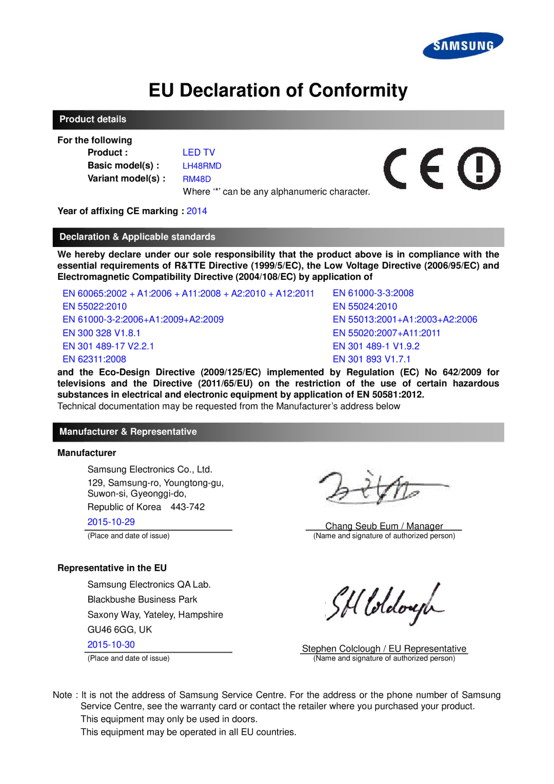 Samsung LH48RMDPLGU/EN, LH40RMDPLGU/EN, LH48RMDELGW/EN, LH40RMDELGW/EN manual Smart Signage TV Brukerhåndbok 