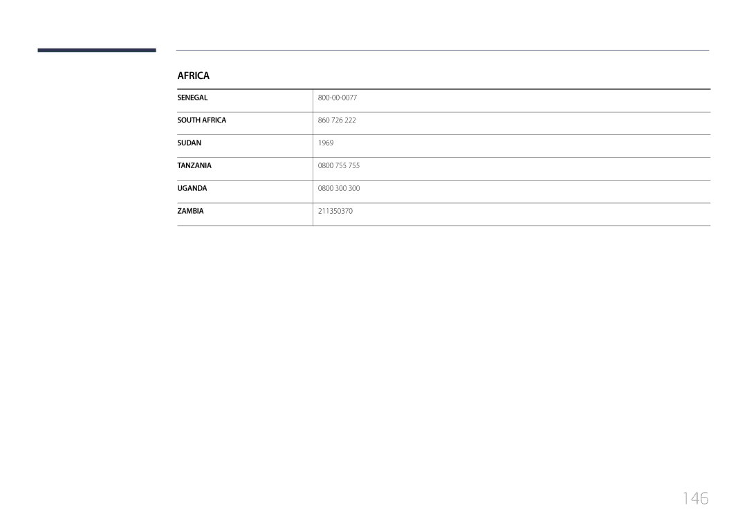 Samsung LH48RMDELGW/EN, LH40RMDPLGU/EN, LH48RMDPLGU/EN, LH40RMDELGW/EN manual 146 