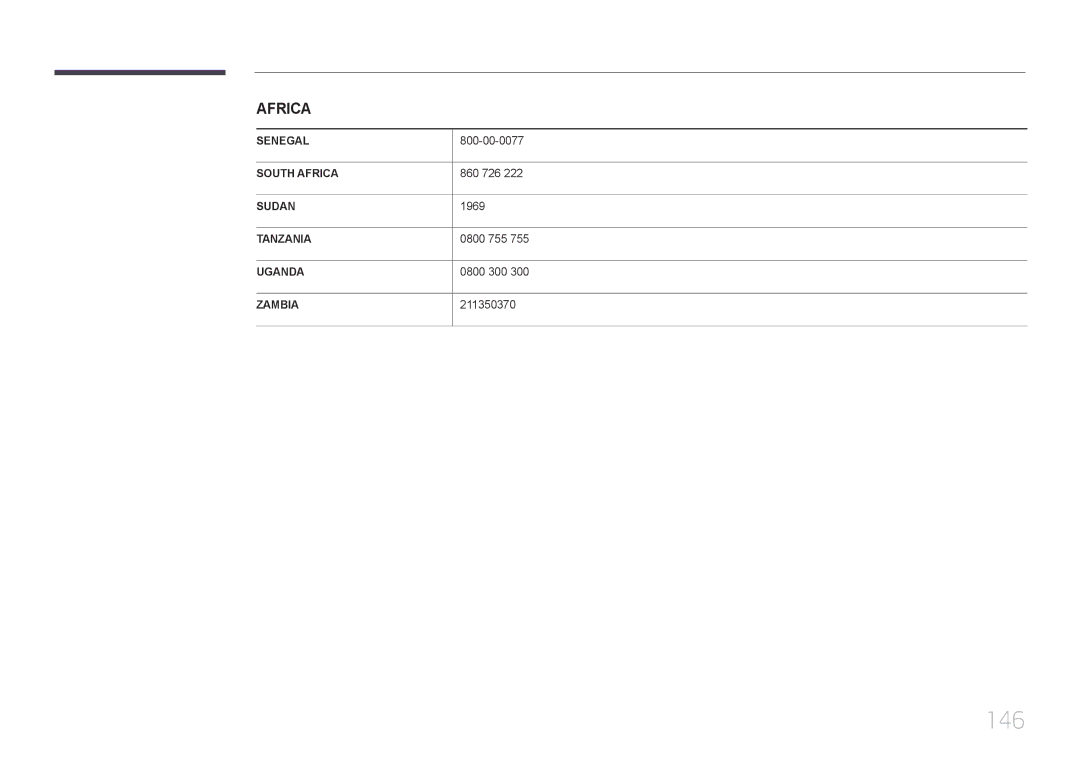 Samsung LH40RMDPLGU/EN, LH48RMDPLGU/EN manual 146 