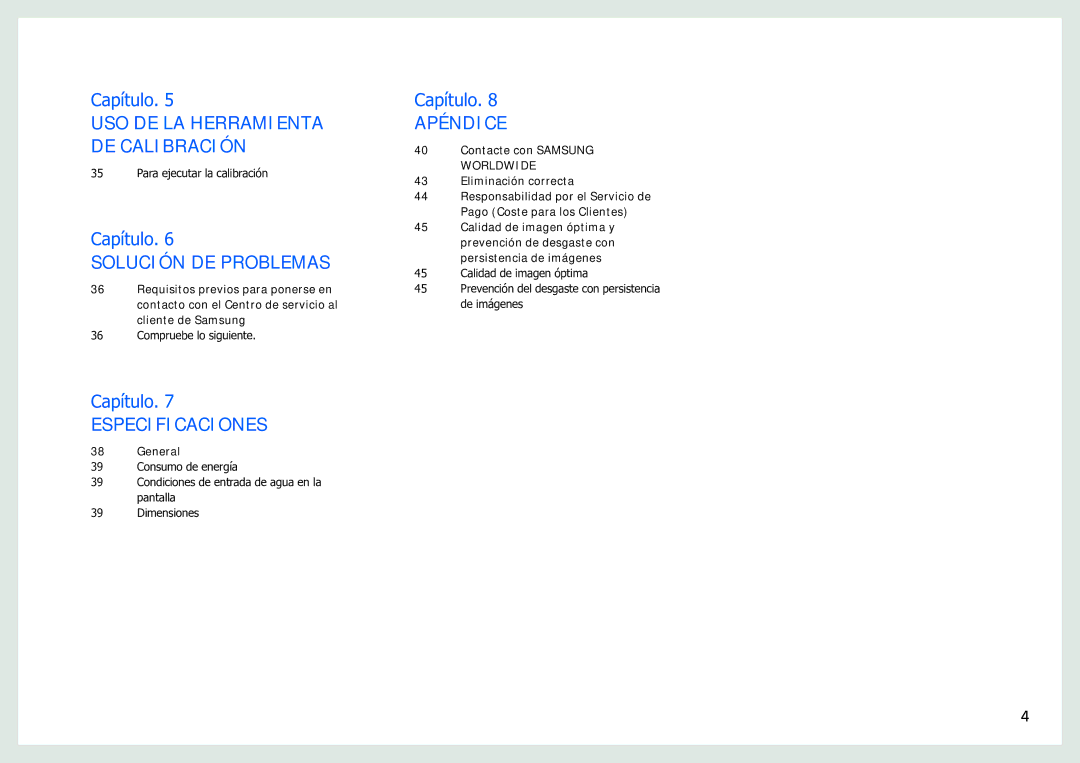 Samsung LH40SFWTGC/EN manual Solución DE Problemas 