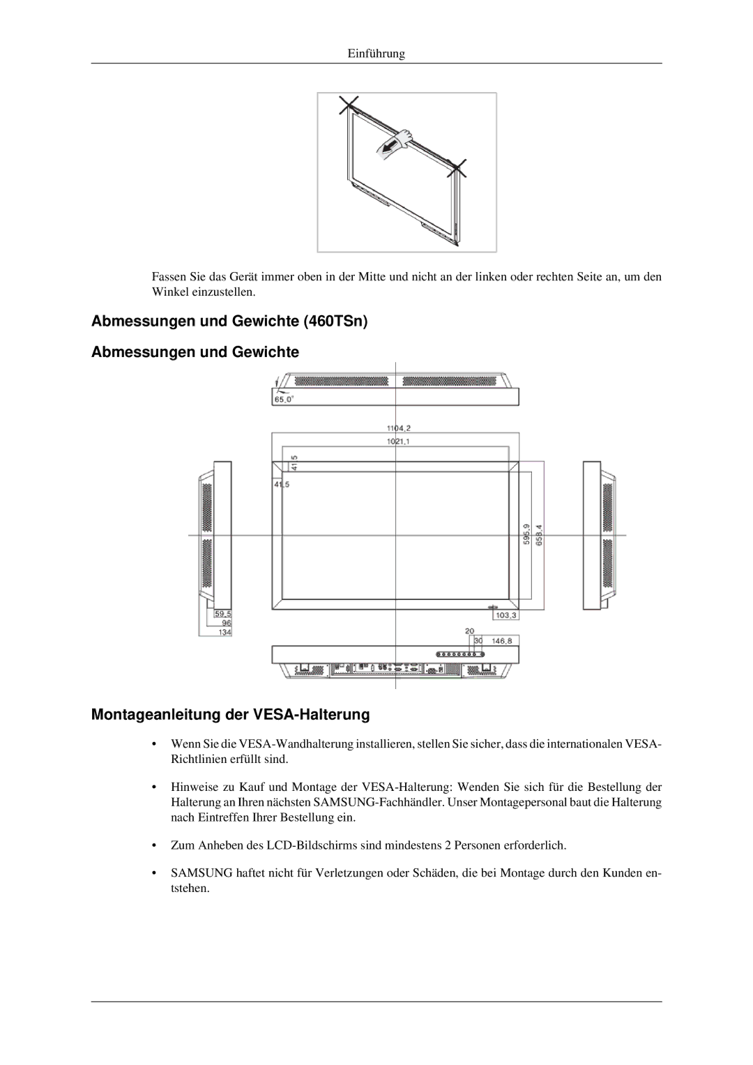 Samsung LH40TCTMBC/EN, LH46TCTMBC/EN manual 