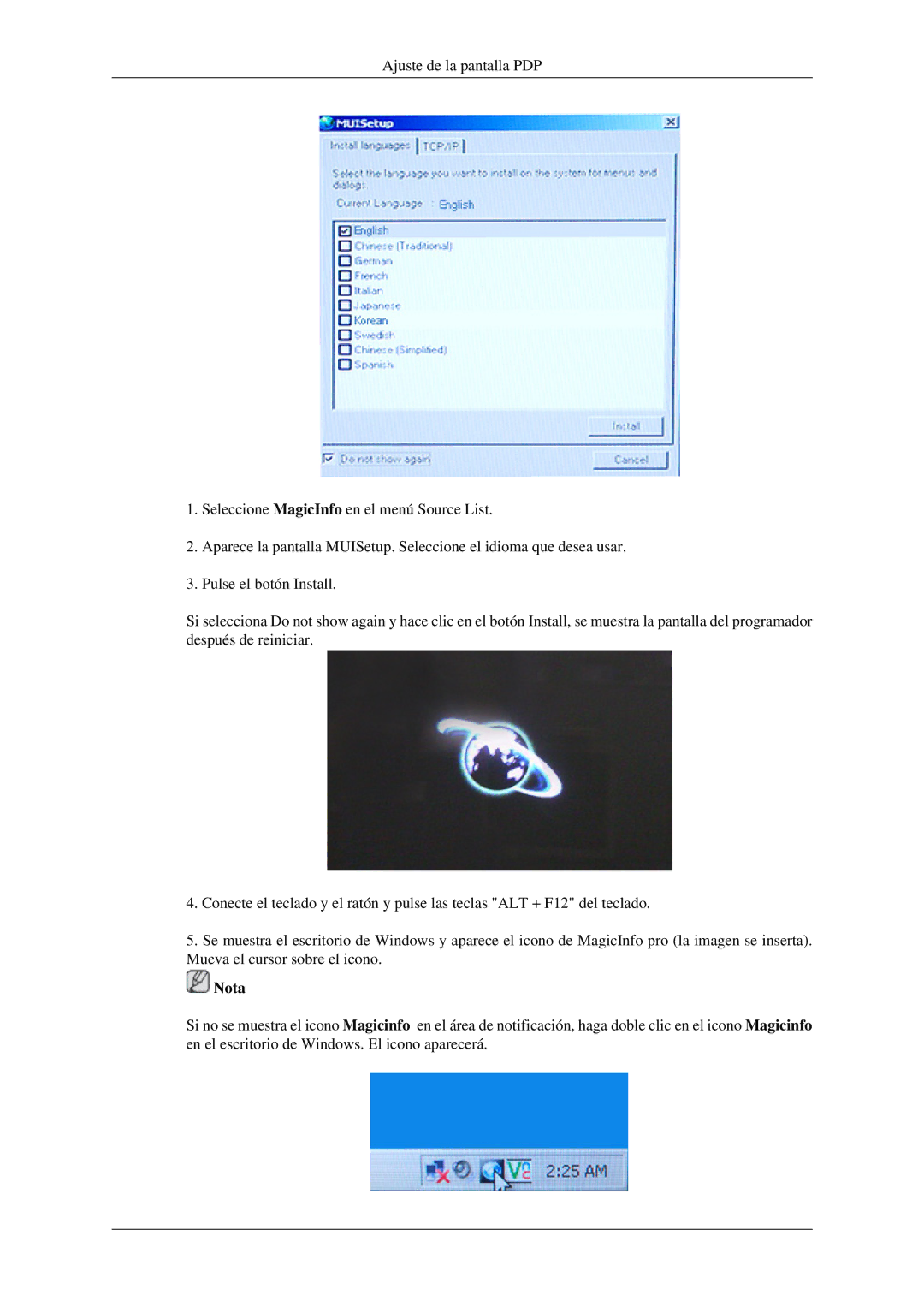 Samsung LH46TCTMBC/EN, LH40TCTMBC/EN manual Nota 