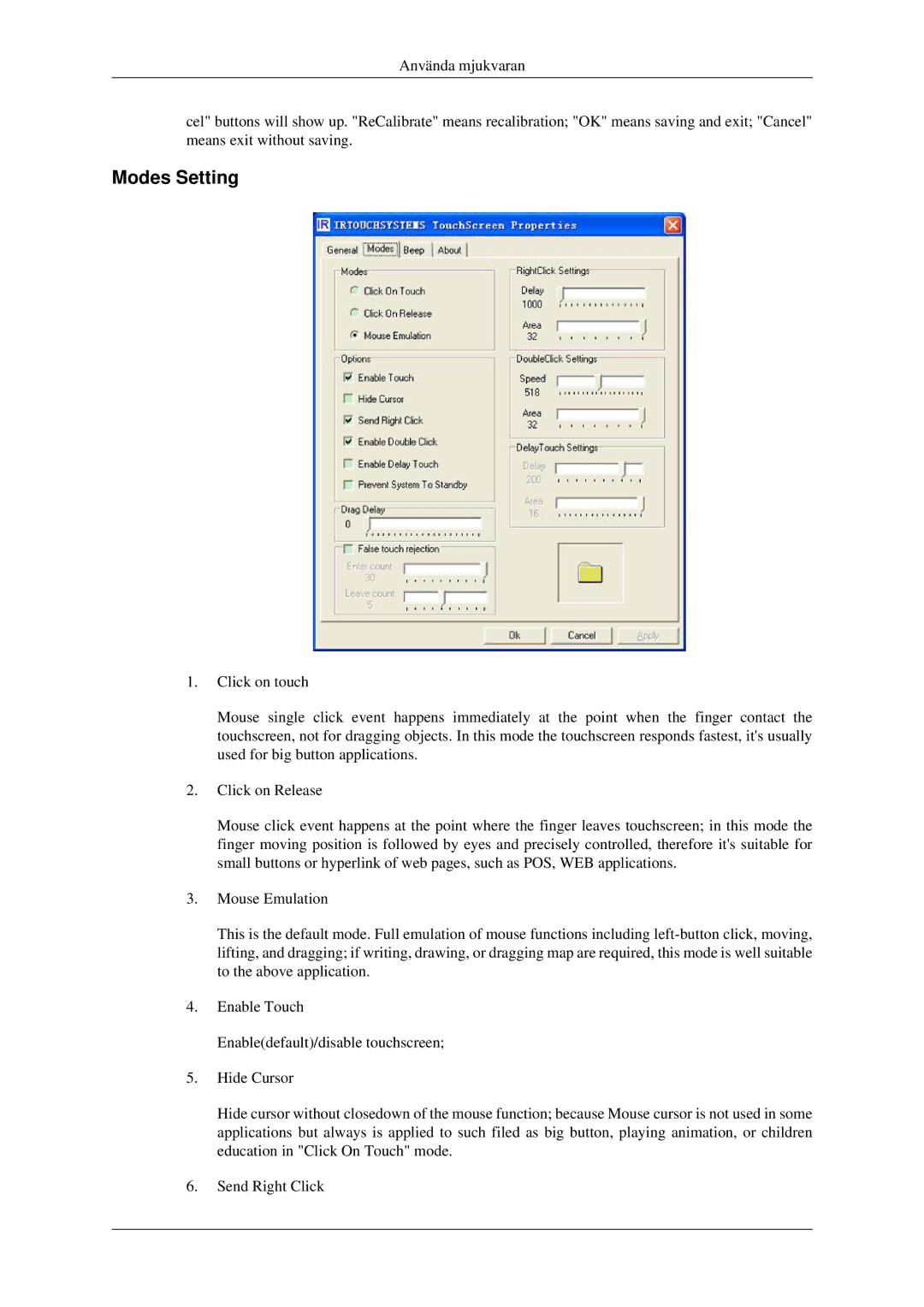 Samsung LH46TCTMBC/EN, LH40TCTMBC/EN manual Modes Setting 