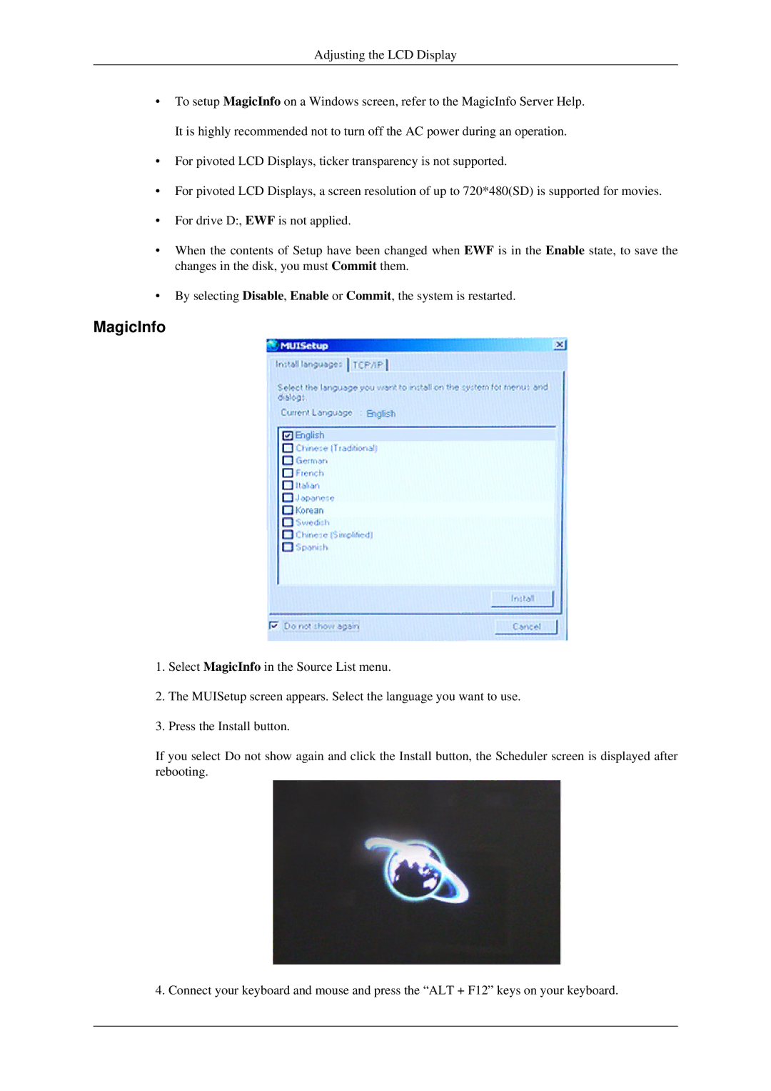 Samsung LH46TCTQBC/XJ, LH40TCTMBC/EN, LH46TCTMBC/EN, LH40TCTMBC/XY manual MagicInfo 