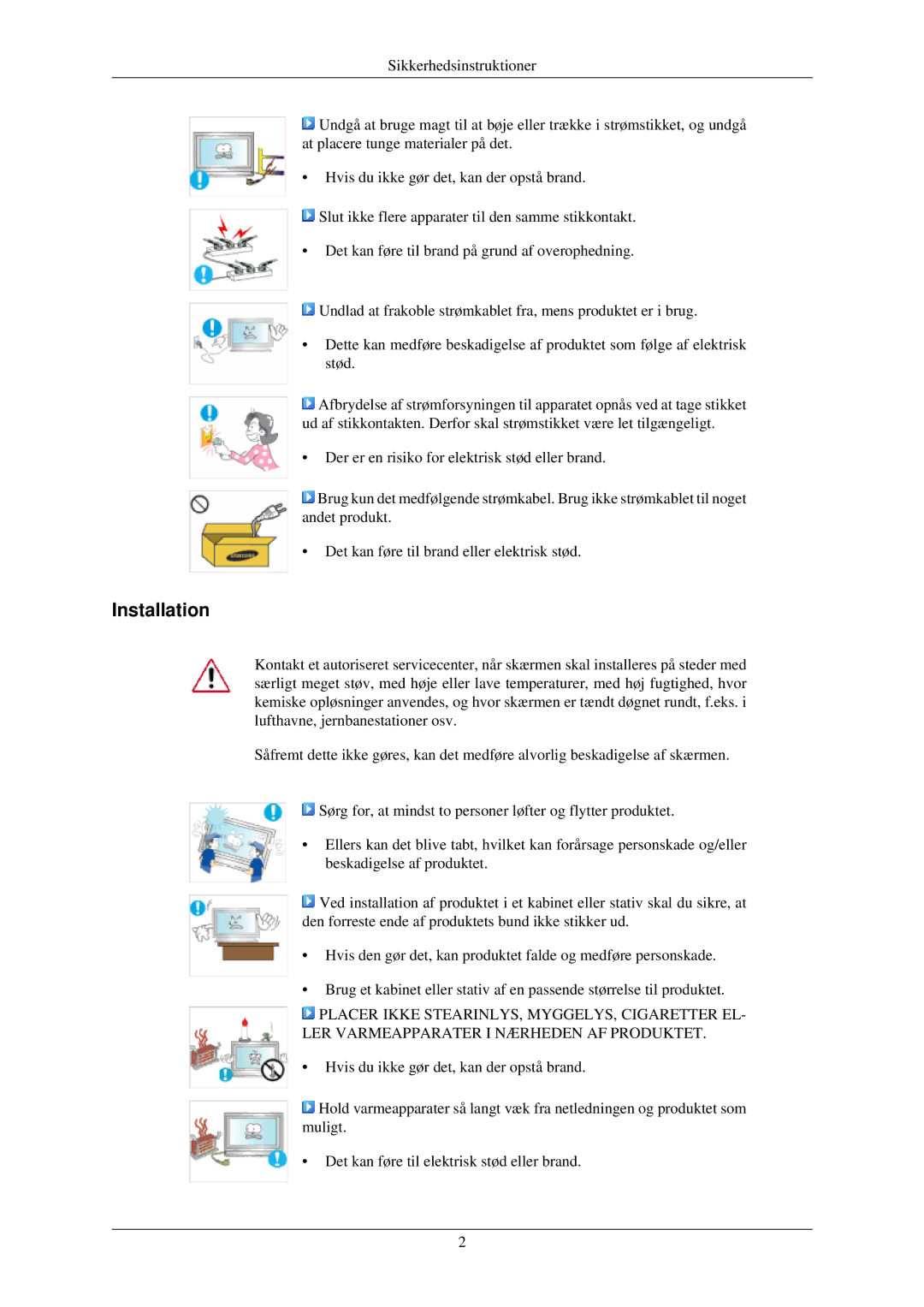 Samsung LH46TCUMBG/EN, LH40TCUMBG/EN, LH46TCUMBC/EN, LH40TCQMBG/EN, LH40TCUMBC/EN manual Installation 