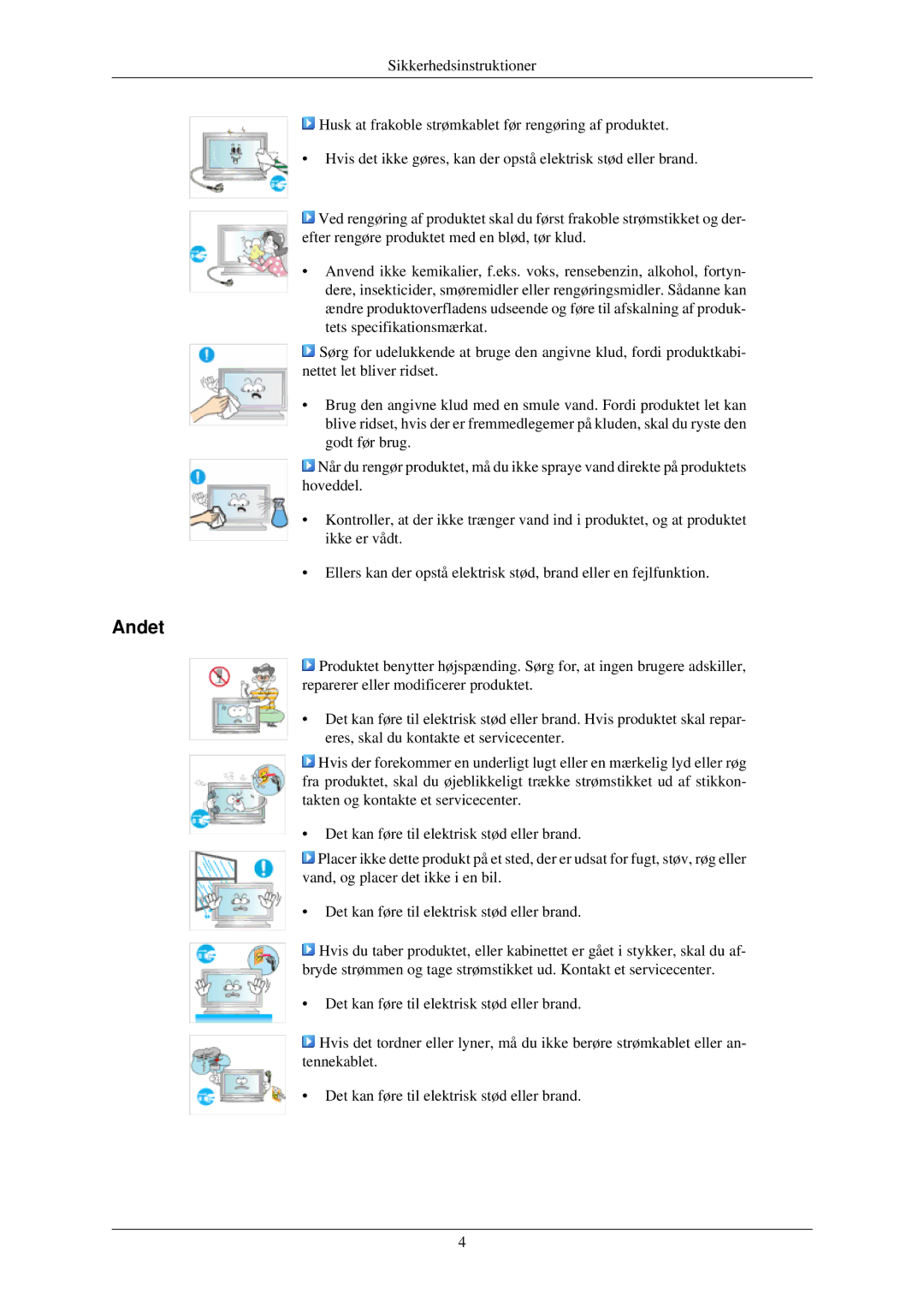 Samsung LH40TCUMBG/EN, LH46TCUMBC/EN, LH40TCQMBG/EN, LH46TCUMBG/EN, LH40TCUMBC/EN manual Andet 