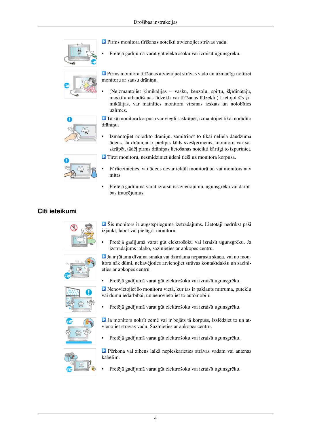 Samsung LH40TCUMBG/EN manual Citi ieteikumi 