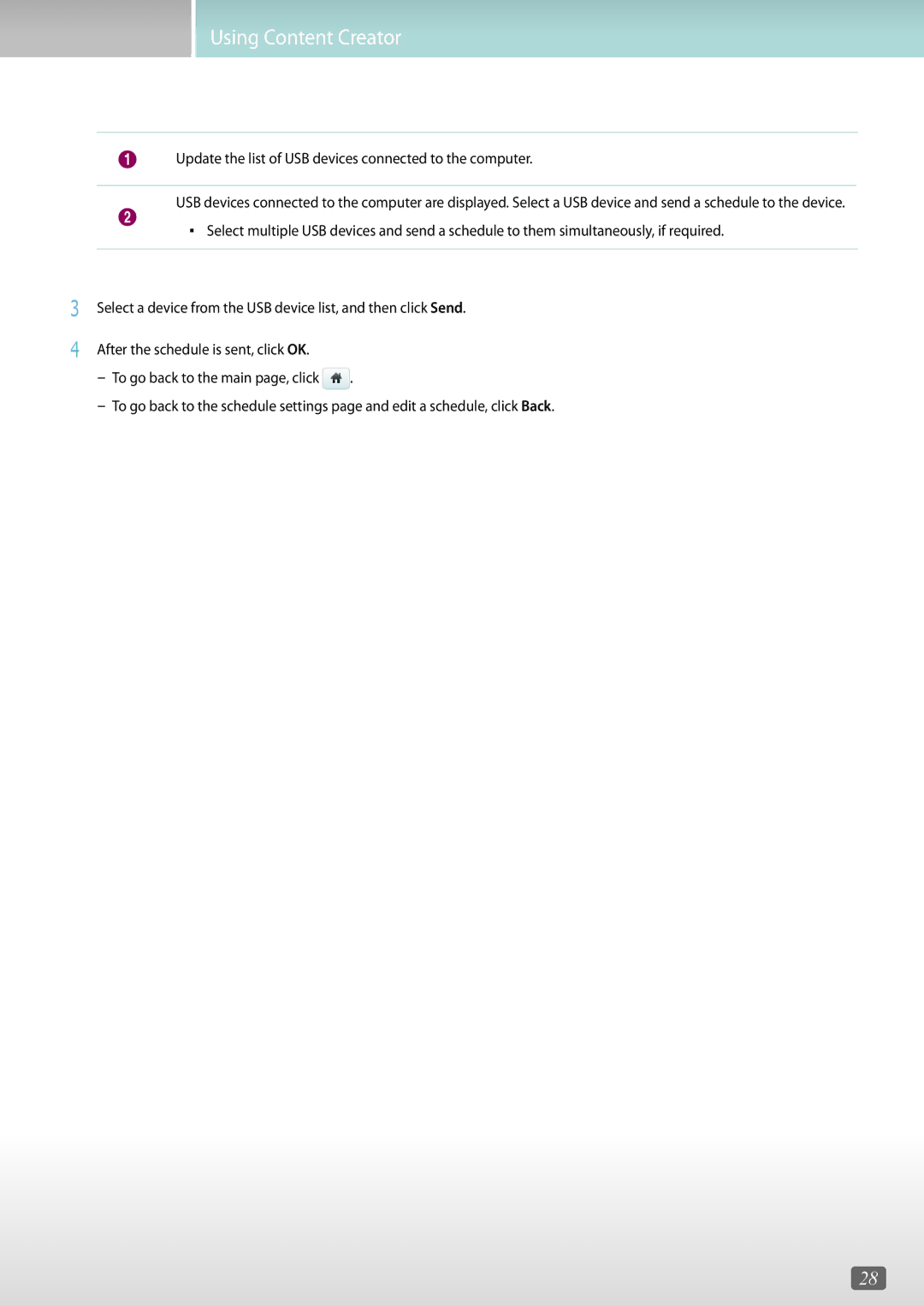 Samsung LH43DCJPLGC/EN, LH40RMDPLGU/EN, LH48RMDWLGU/UE manual Update the list of USB devices connected to the computer 