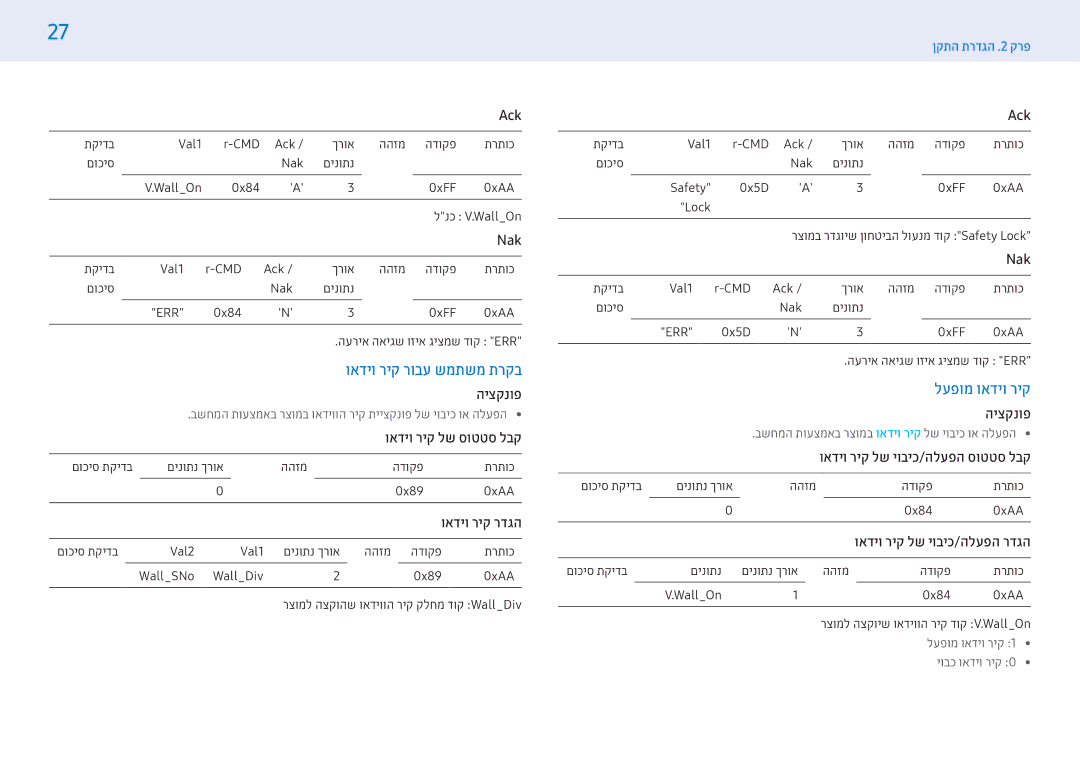 Samsung LH43PMFPBGC/CH, LH43PMHPBGC/EN ואדיו ריק רובע שמתשמ תרקב, לעפומ ואדיו ריק, ואדיו ריק לש סוטטס לבק, ואדיו ריק רדגה 