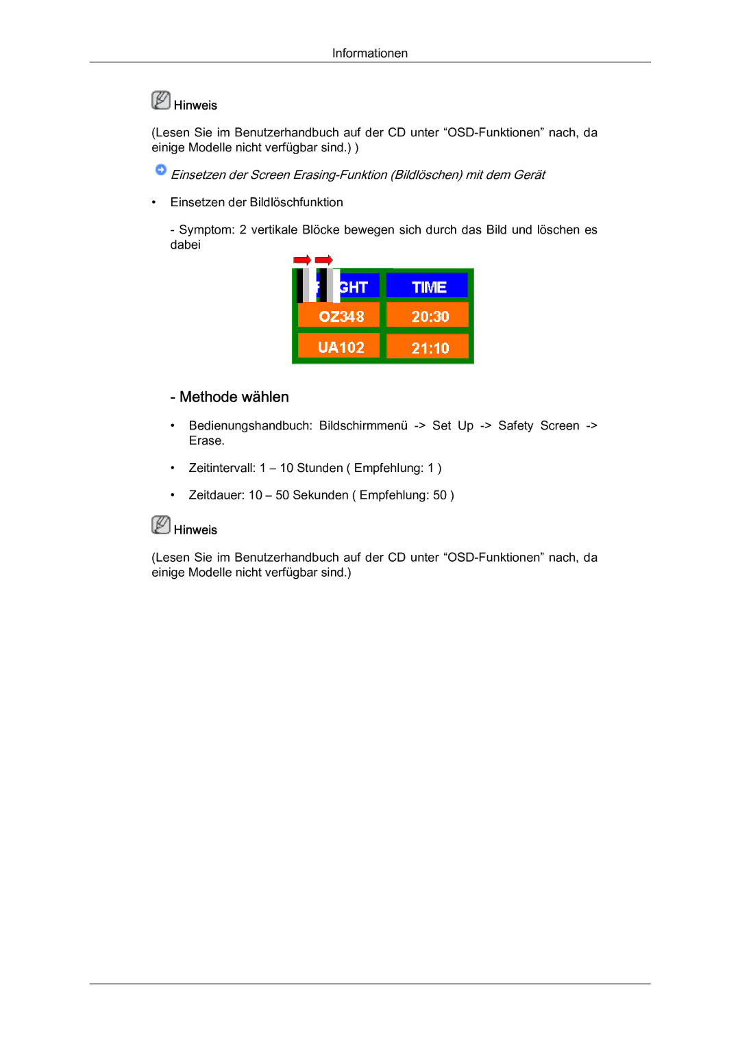 Samsung LH46BLTQWC/EN manual Methode wählen 