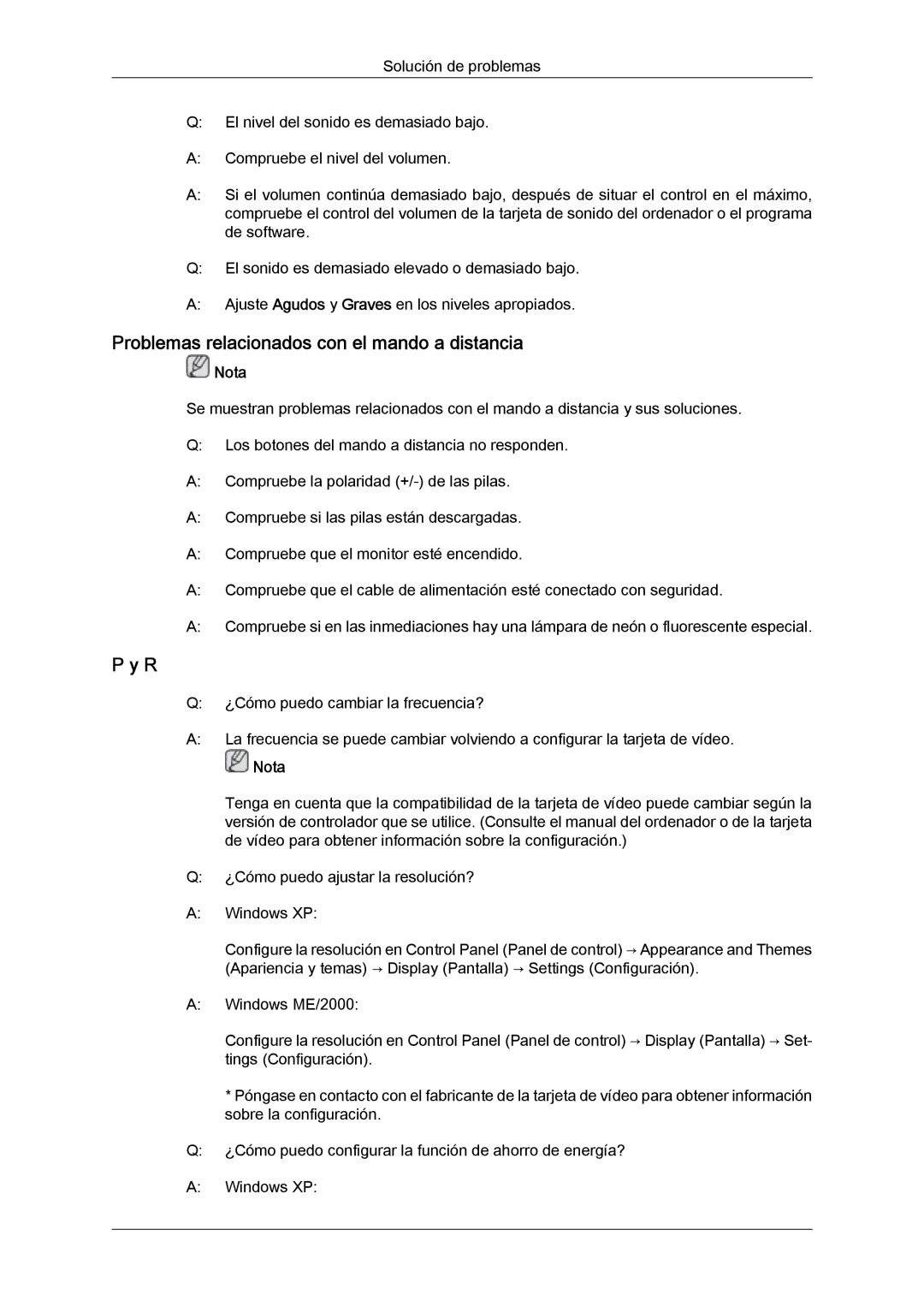 Samsung LH46BVTLBC/EN, LH46BVPLBF/EN, LH40BVTLBC/EN, LH40BVPLBF/EN manual Problemas relacionados con el mando a distancia 