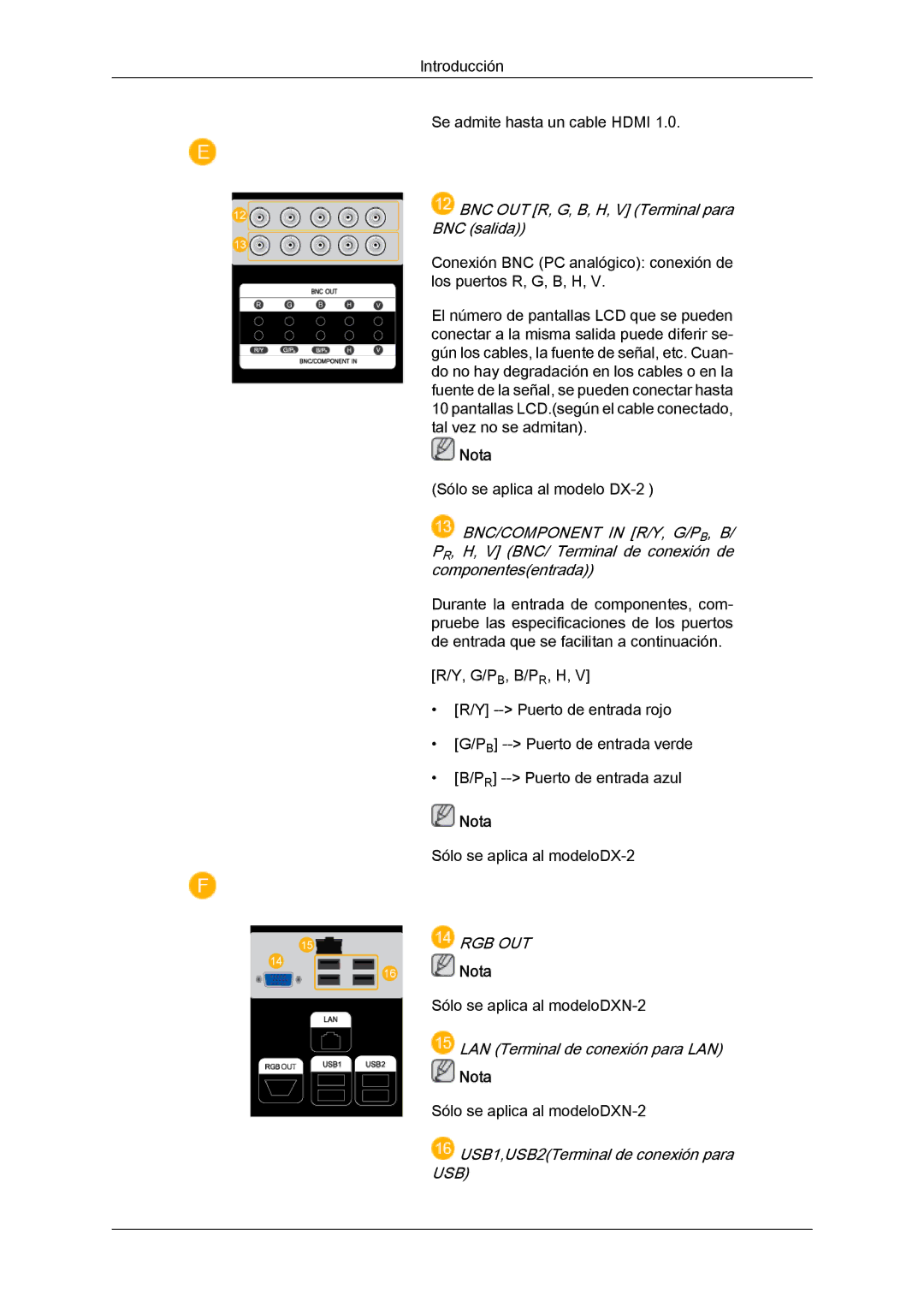 Samsung LH46BVPLBF/EN, LH40BVTLBC/EN, LH40BVPLBF/EN, LH46BVTLBC/EN manual Rgb Out 