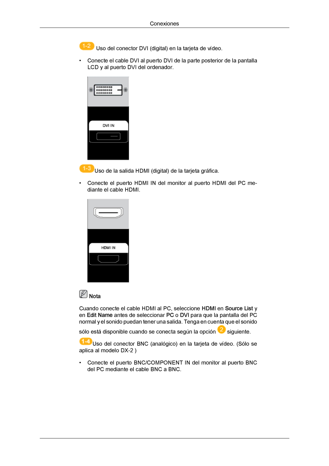 Samsung LH40BVPLBF/EN, LH46BVPLBF/EN, LH40BVTLBC/EN, LH46BVTLBC/EN manual Nota 