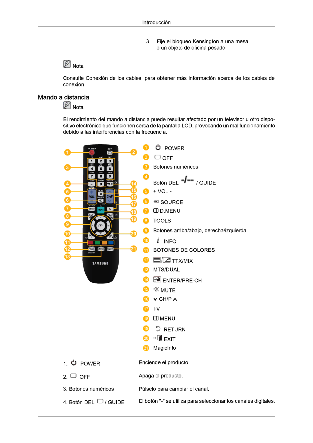 Samsung LH40BVPLBF/EN, LH46BVPLBF/EN, LH40BVTLBC/EN, LH46BVTLBC/EN manual Mando a distancia, Menu Return Exit 