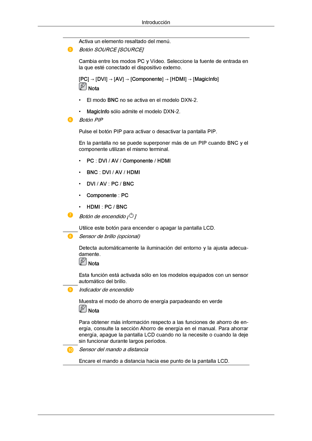 Samsung LH40BVTLBC/EN, LH46BVPLBF/EN, LH40BVPLBF/EN, LH46BVTLBC/EN manual BNC DVI / AV / Hdmi 